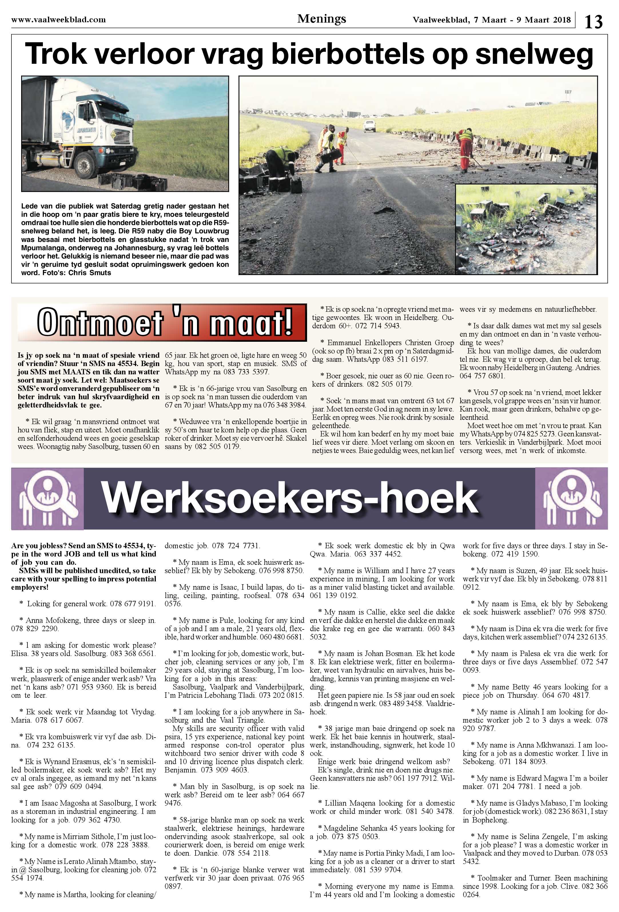 Vaalweekblad 7 – 9 Maart 2018 page 13