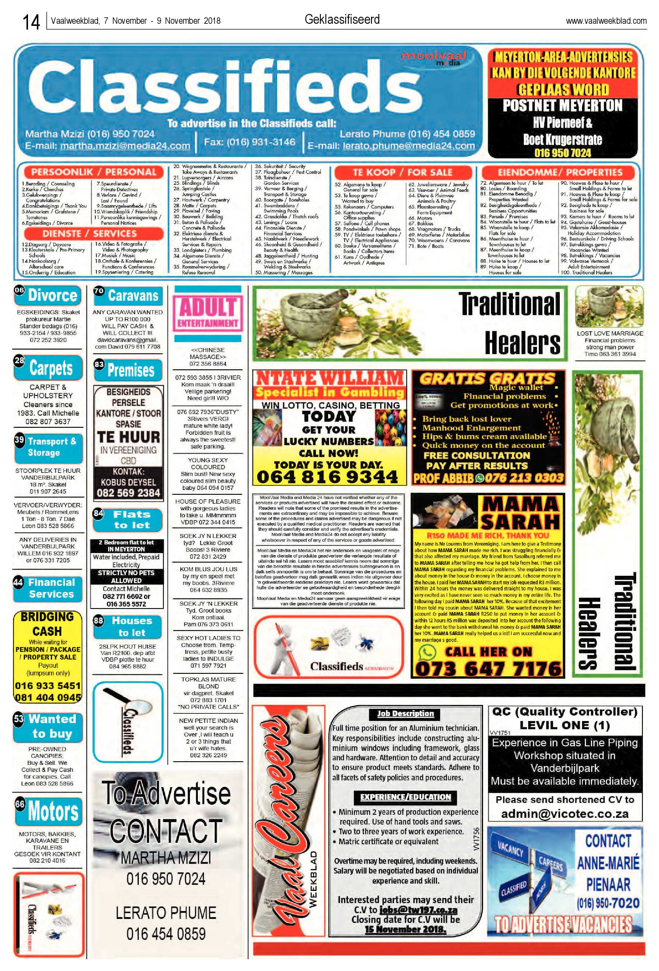 Vaalweekblad 7 – 9 November 2018 page 14
