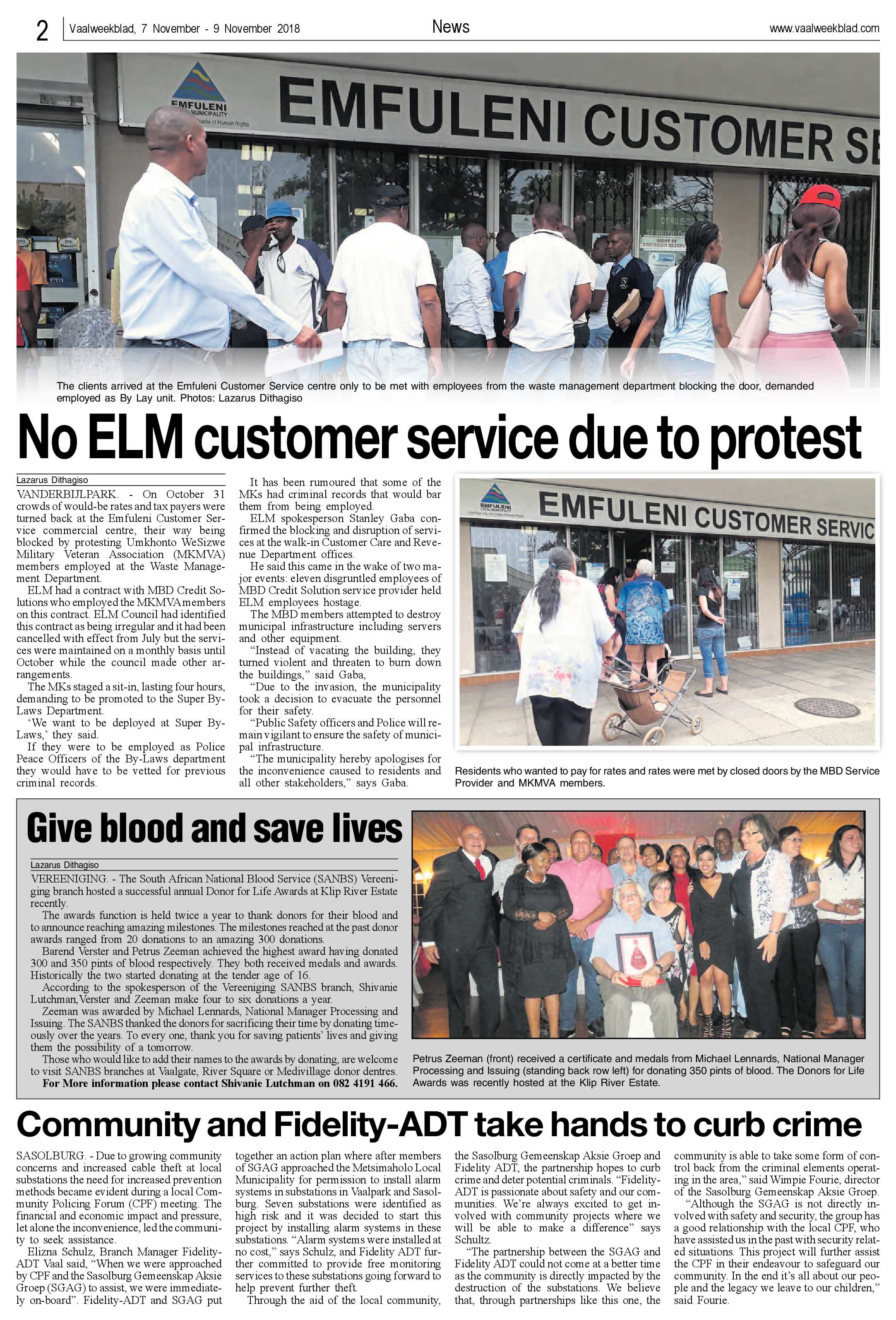 Vaalweekblad 7 – 9 November 2018 page 2