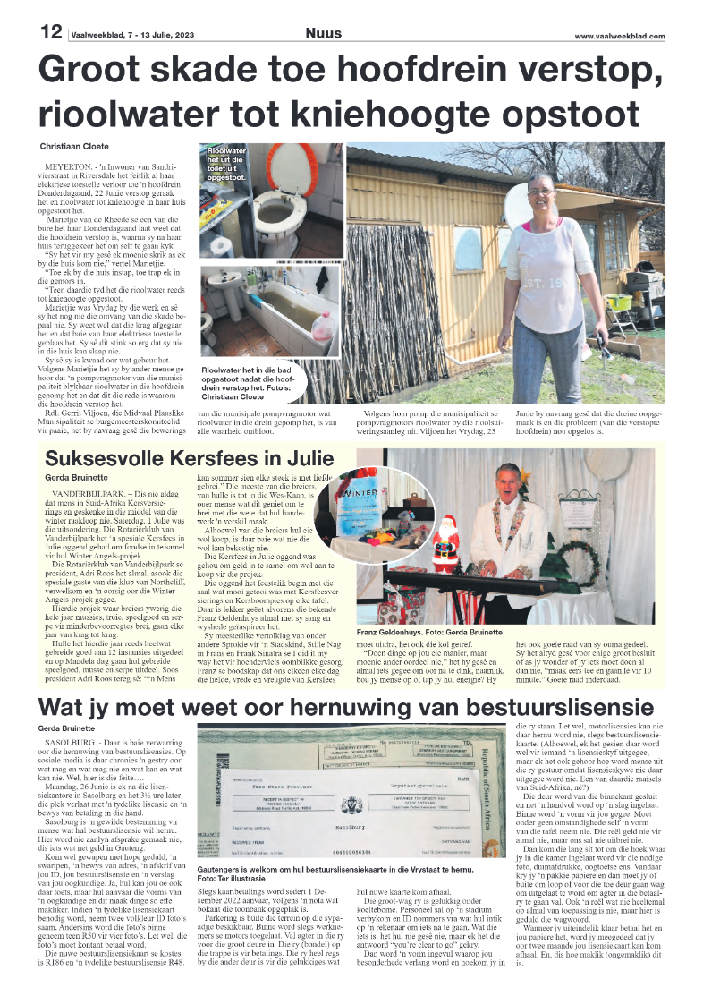 Vaalweekblad, 7 – 13 Julie, 2023 page 11