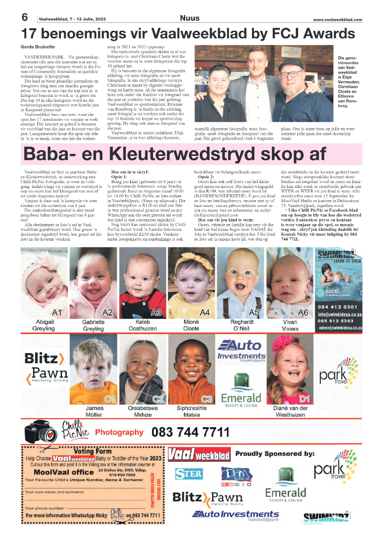 Vaalweekblad, 7 – 13 Julie, 2023 page 6