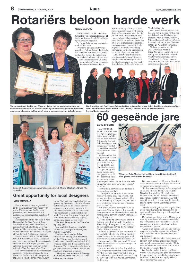 Vaalweekblad, 7 – 13 Julie, 2023 page 8