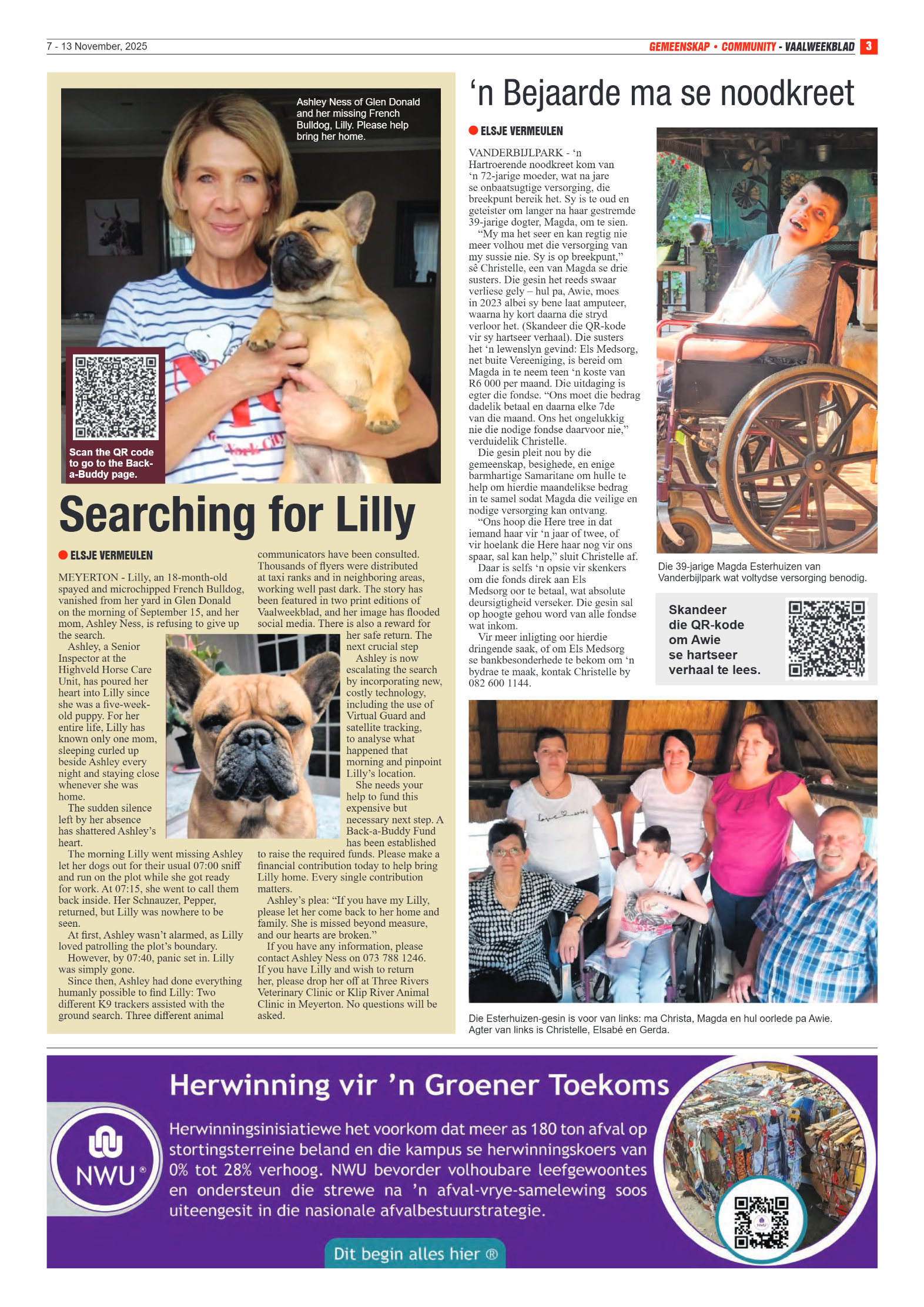 Vaalweekblad 7 – 13 November, 2025 page 3