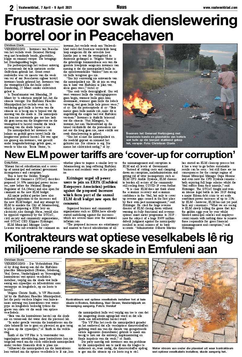 Vaalweekblad, 7 April – 9 April 2021 page 2