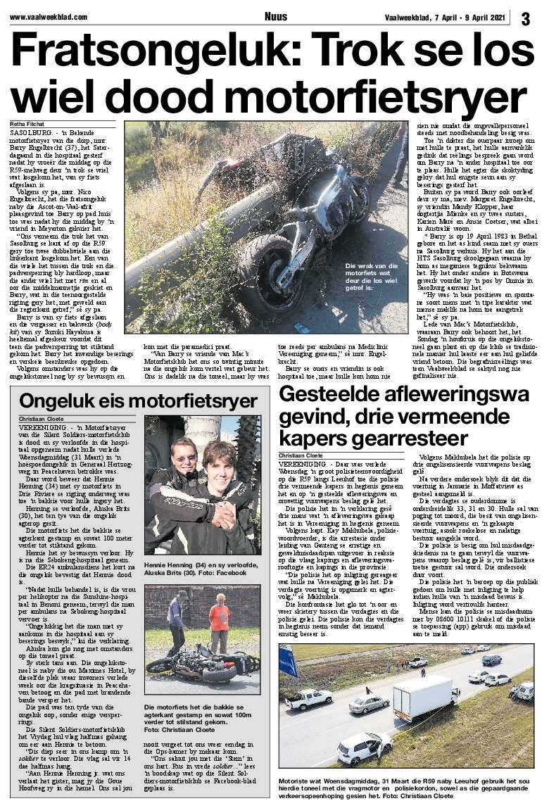 Vaalweekblad, 7 April – 9 April 2021 page 3