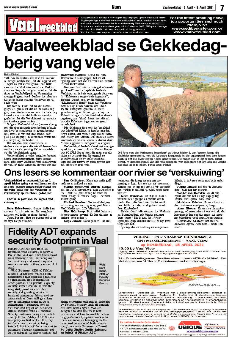 Vaalweekblad, 7 April – 9 April 2021 page 7
