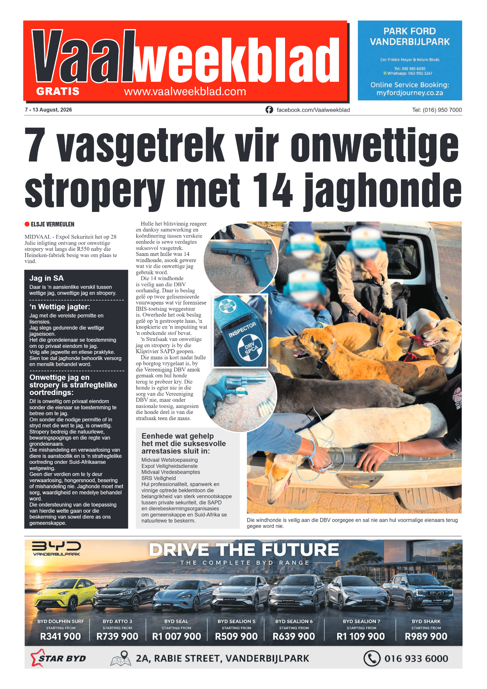 Vaalweekblad – 7 Augustus 2026 page 1