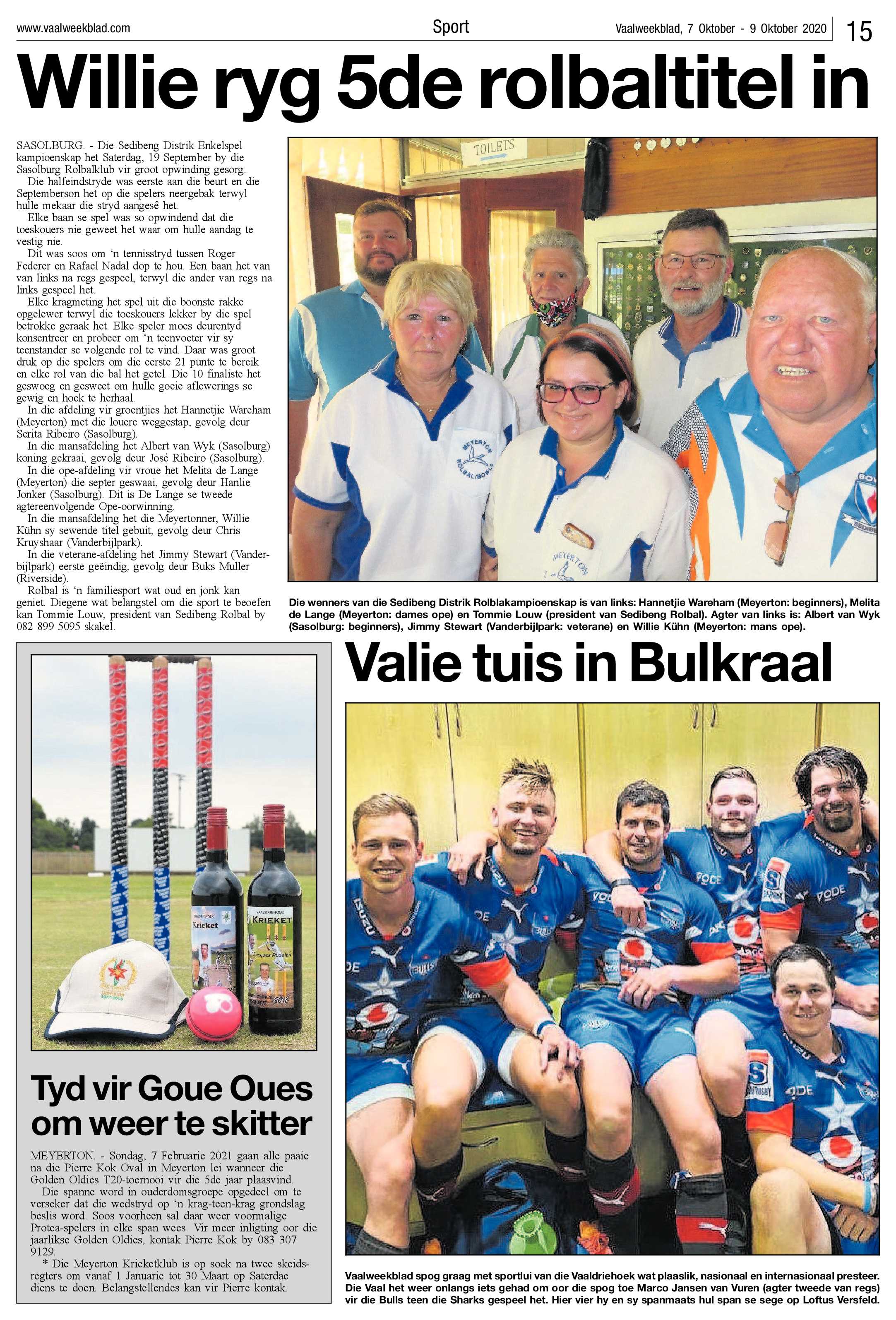 Vaalweekblad 7 Oktober – 9 Oktober 2020 page 15