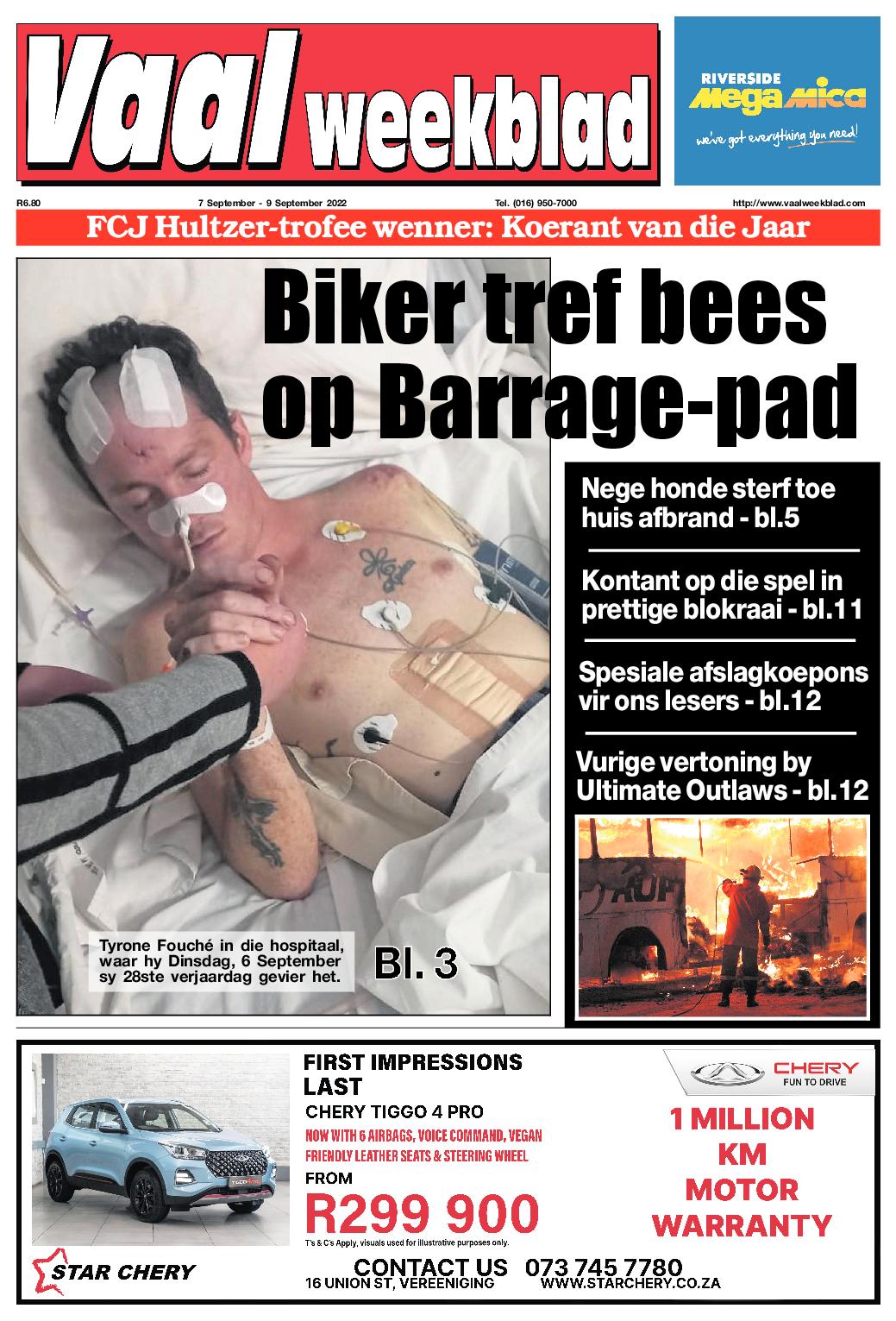 Vaalweekblad, 7 September – 9 September 2022 page 1
