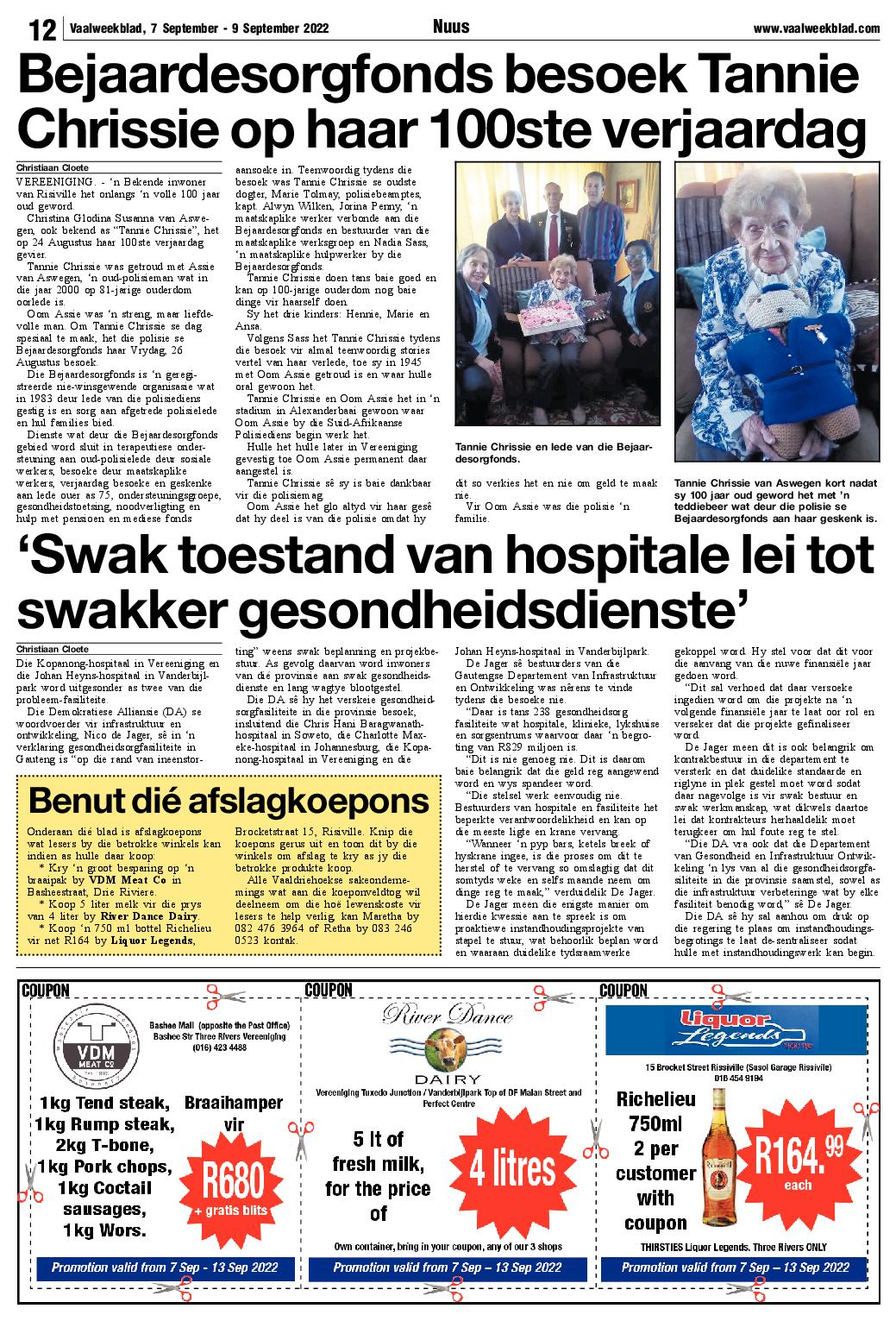 Vaalweekblad, 7 September – 9 September 2022 page 12
