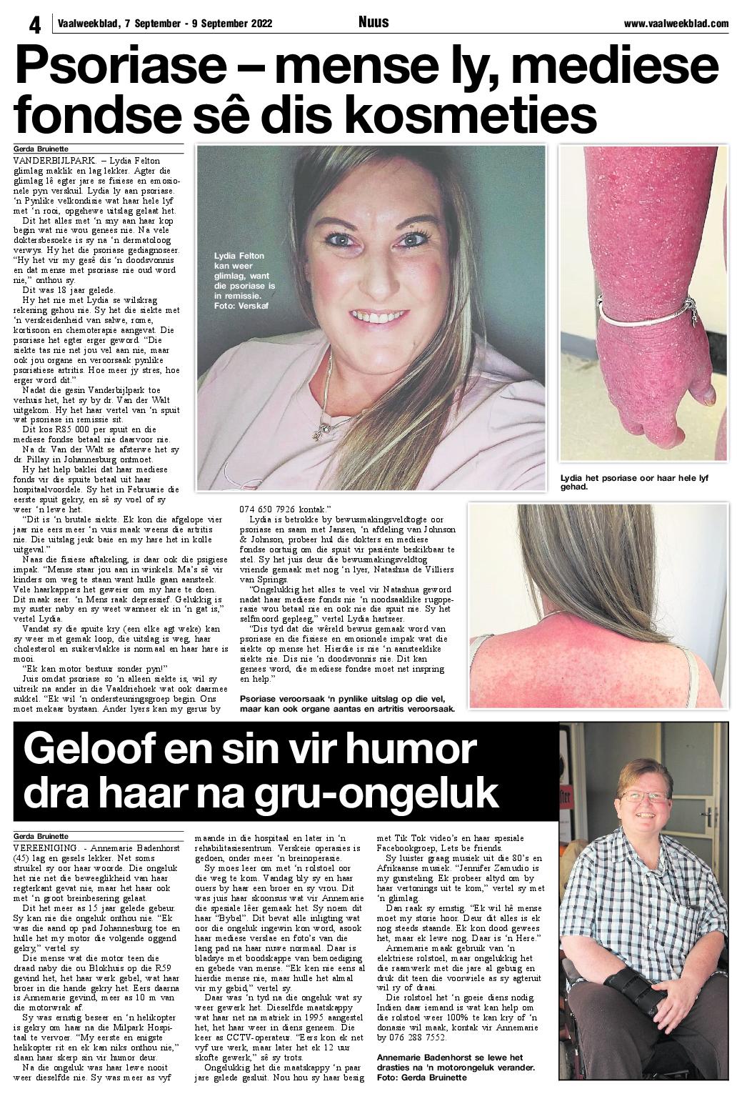 Vaalweekblad, 7 September – 9 September 2022 page 4