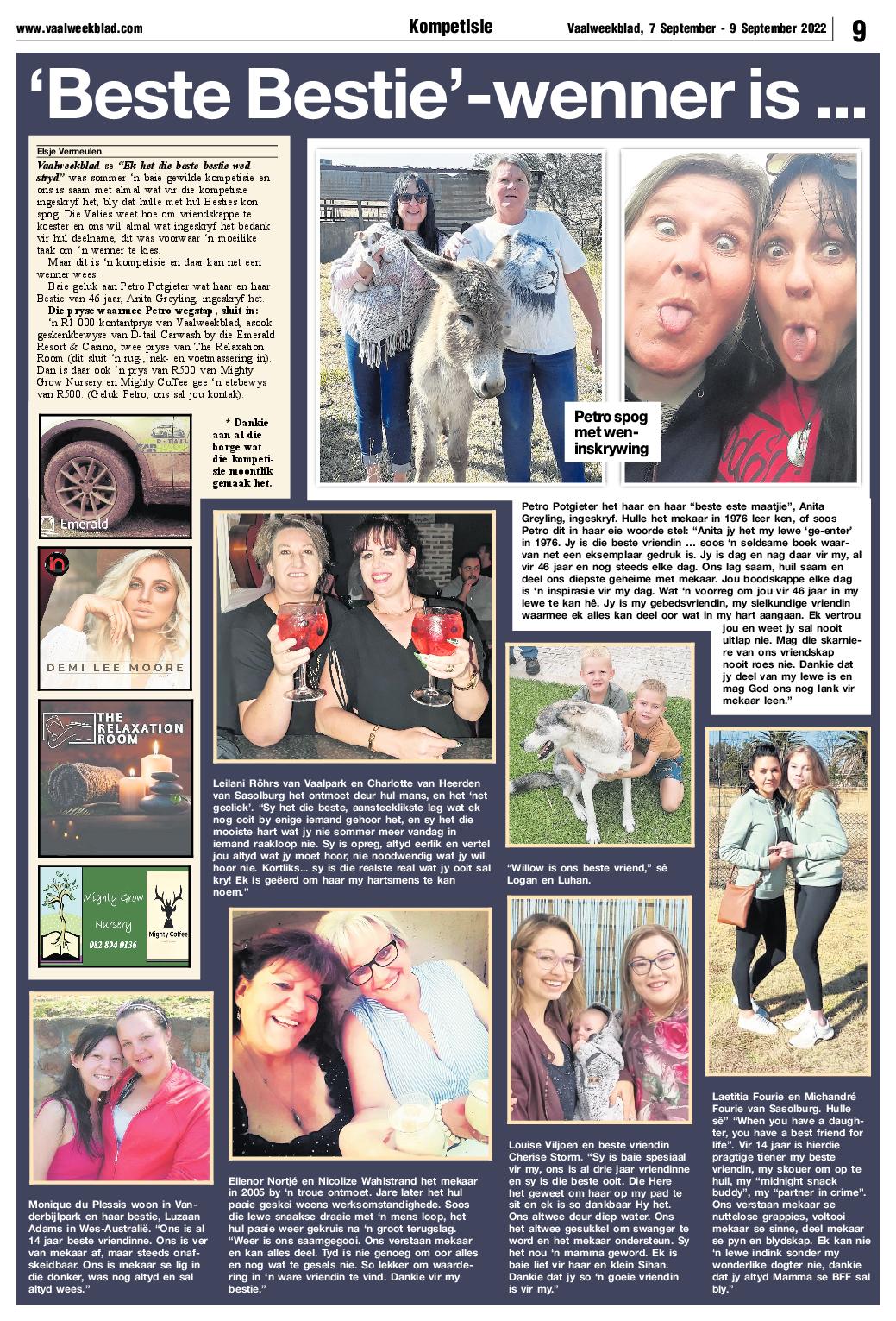 Vaalweekblad, 7 September – 9 September 2022 page 9