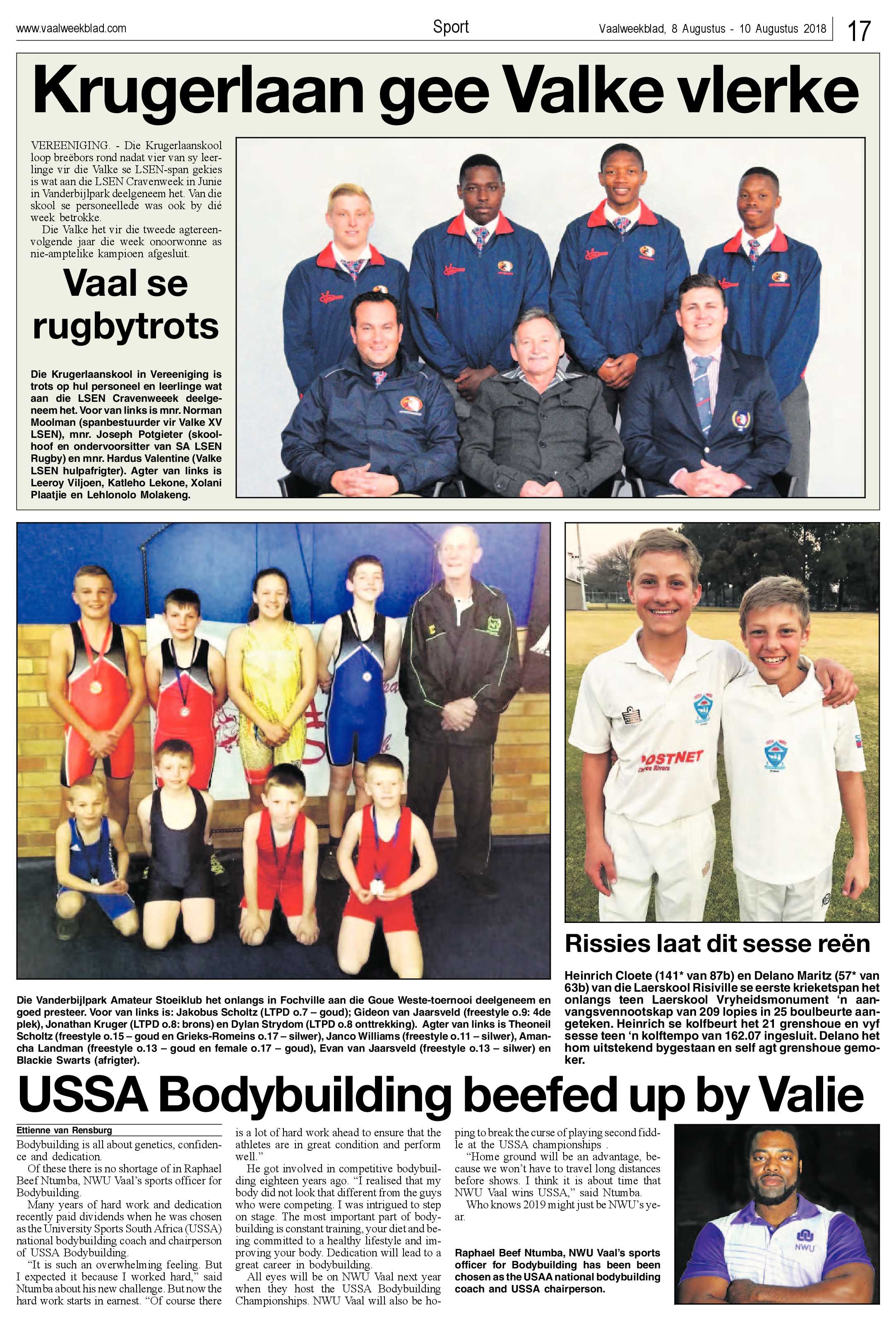 Vaalweekblad 8 – 10 Augustus 2018 page 17