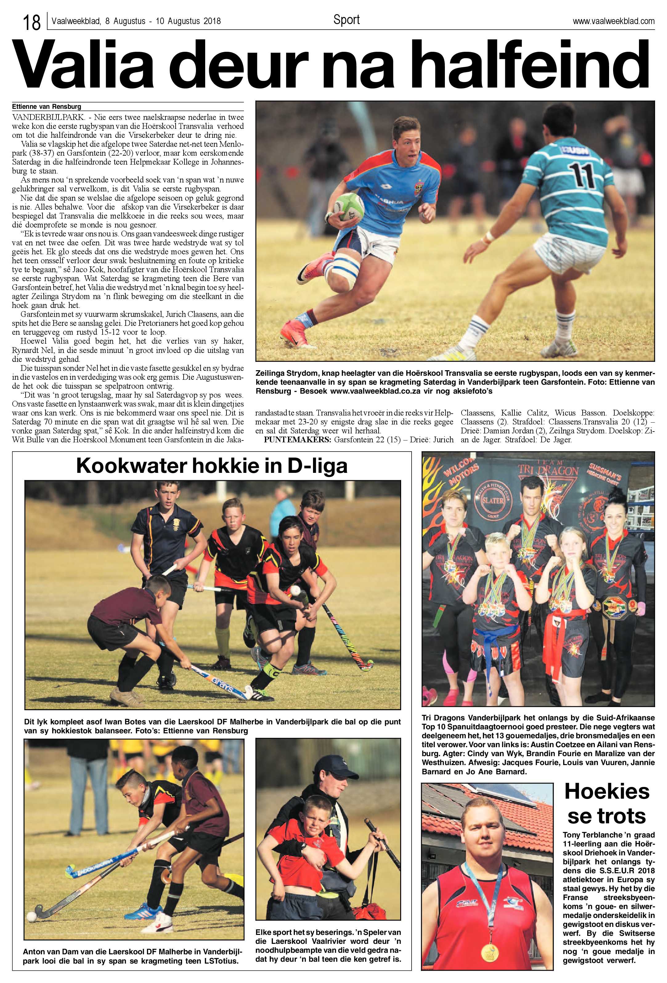 Vaalweekblad 8 – 10 Augustus 2018 page 18
