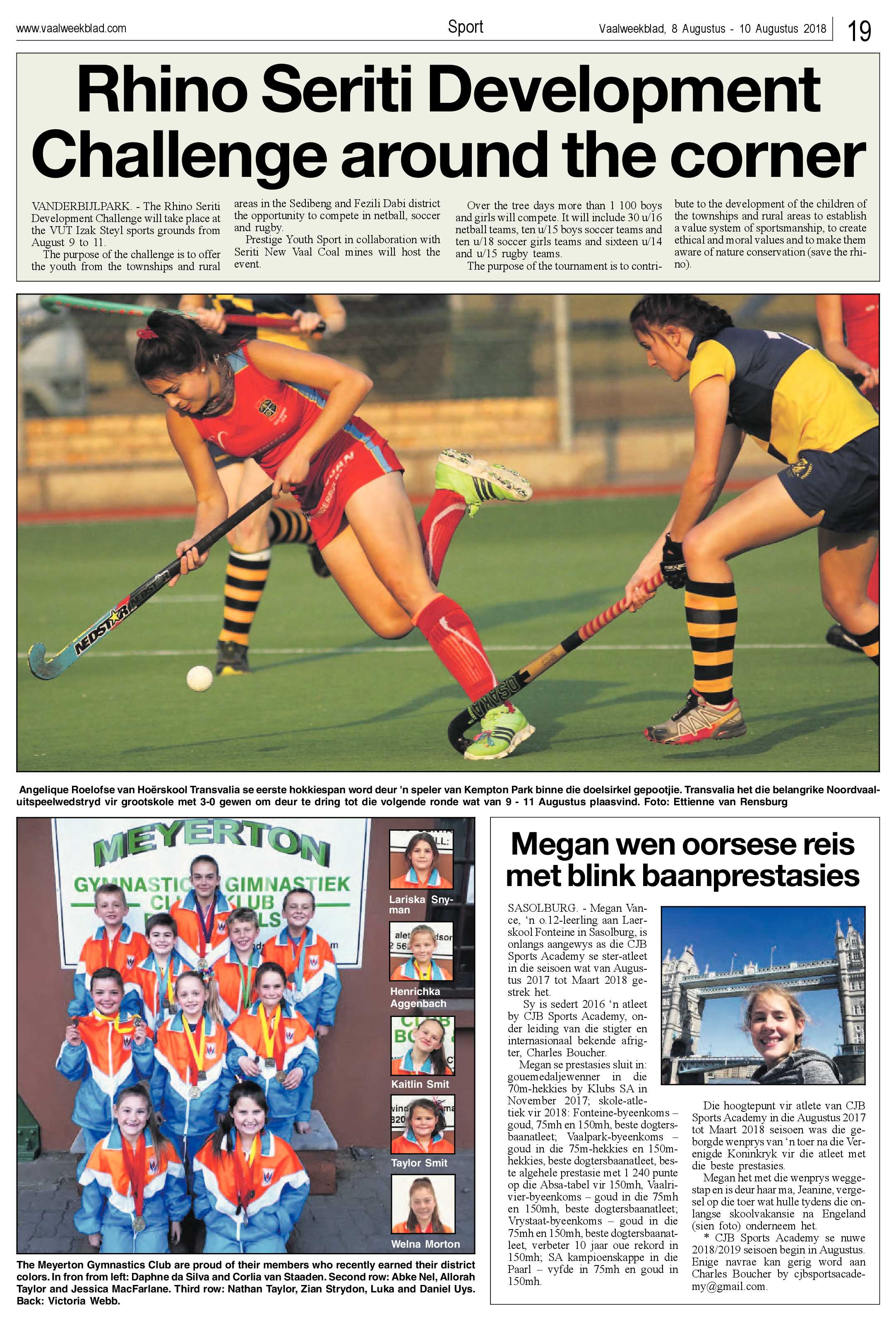 Vaalweekblad 8 – 10 Augustus 2018 page 19