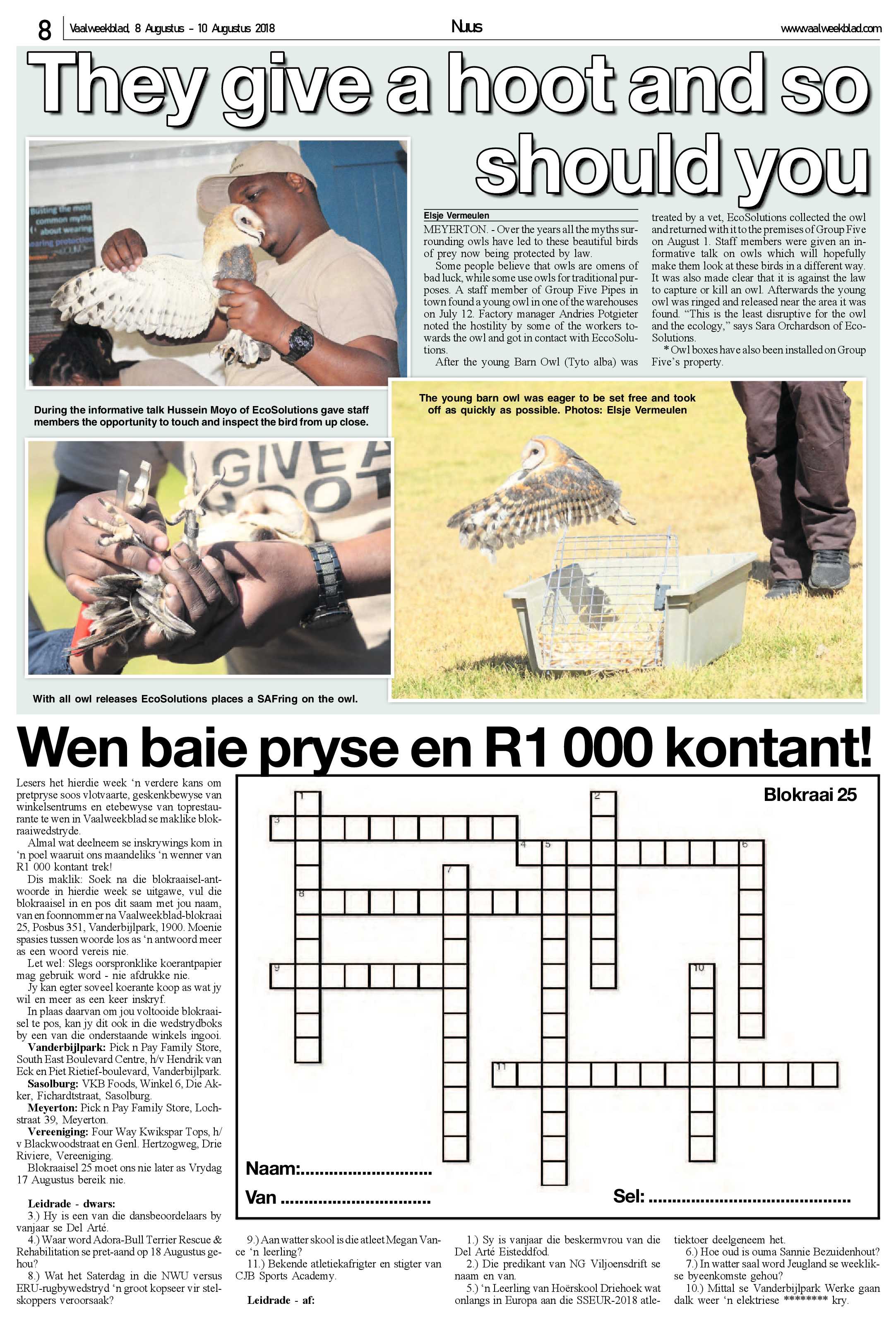 Vaalweekblad 8 – 10 Augustus 2018 page 8