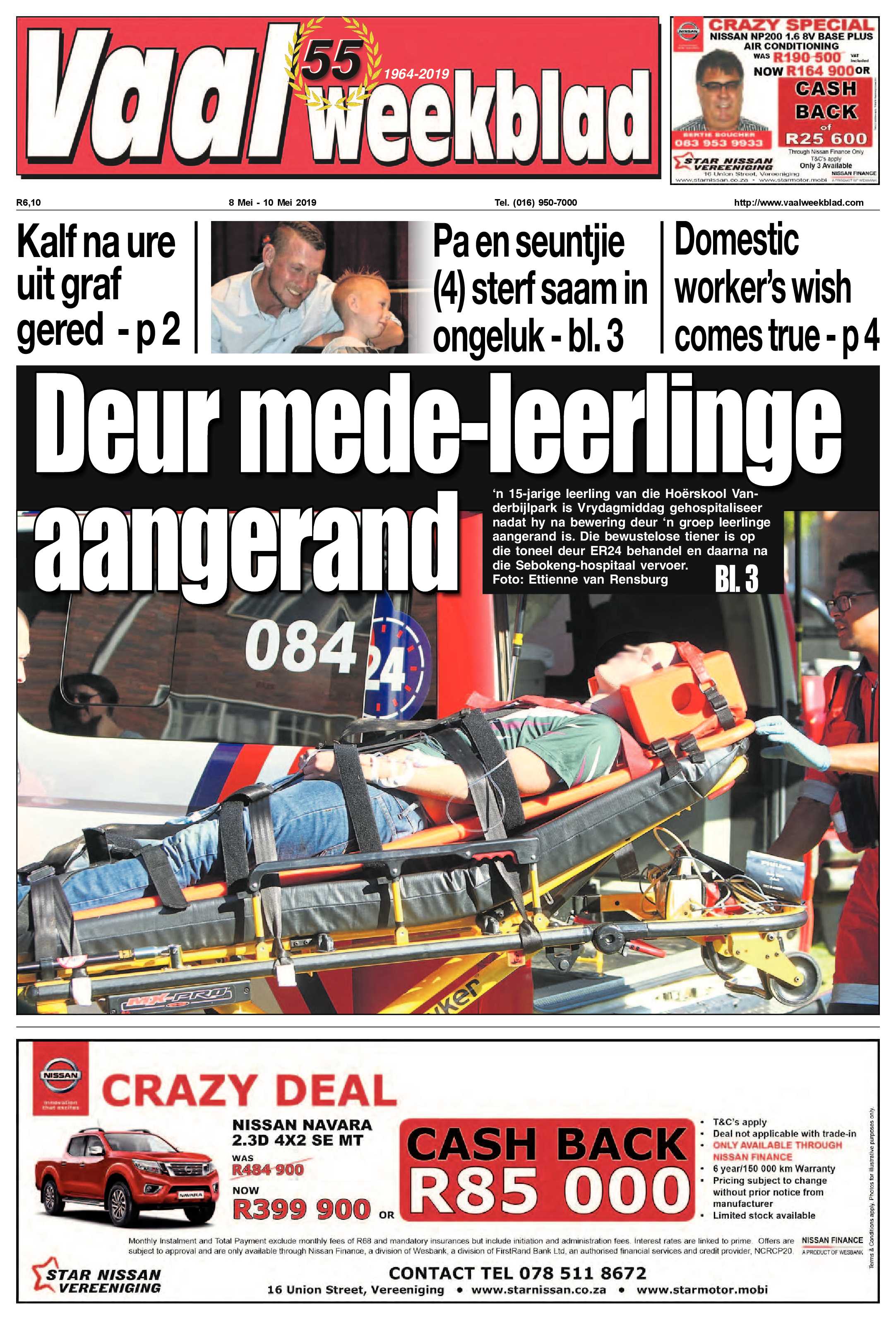 Vaalweekblad 8 – 10 Mei 2019 page 1