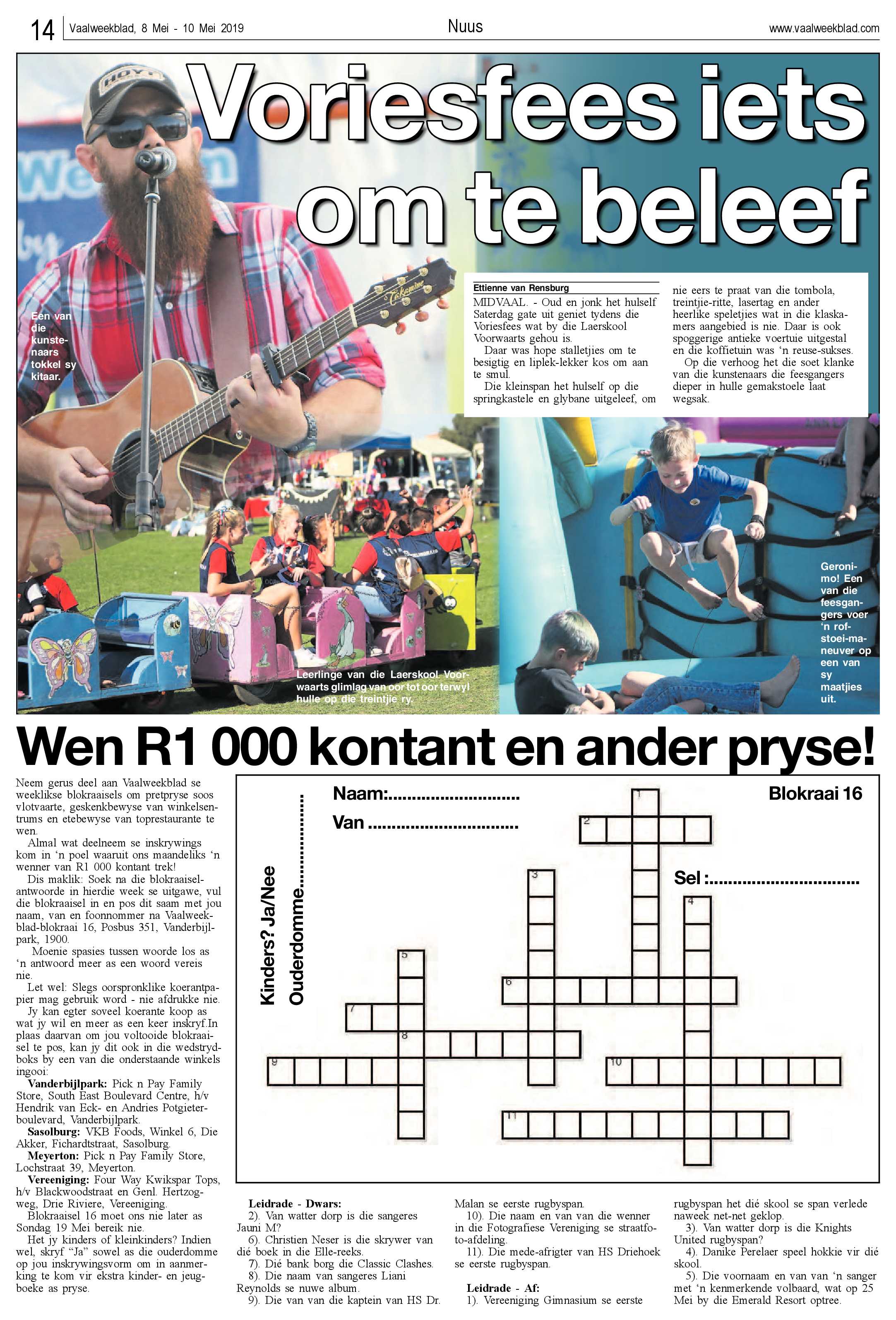 Vaalweekblad 8 – 10 Mei 2019 page 14