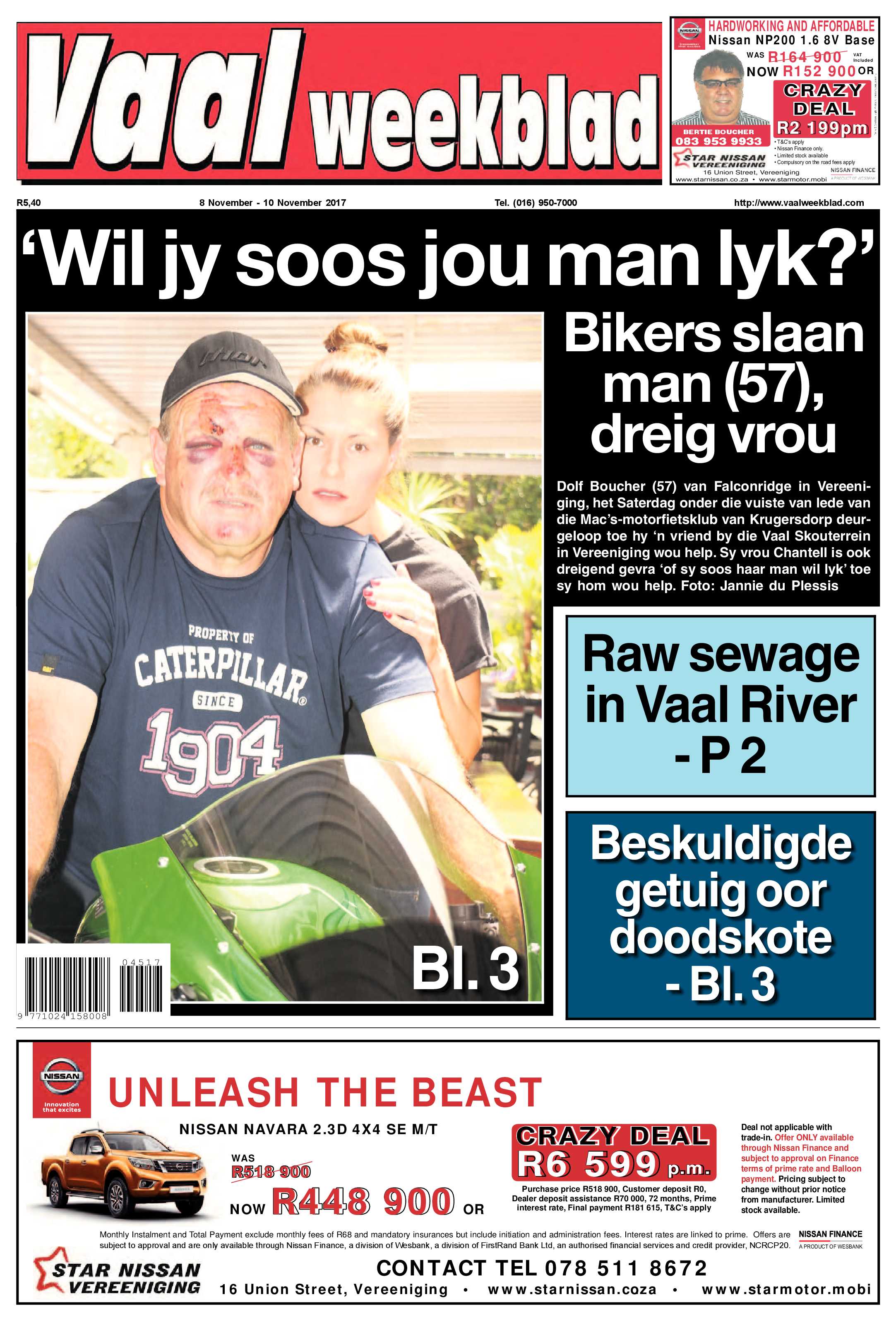 Vaalweekblad 8 – 10 November 2017 page 1