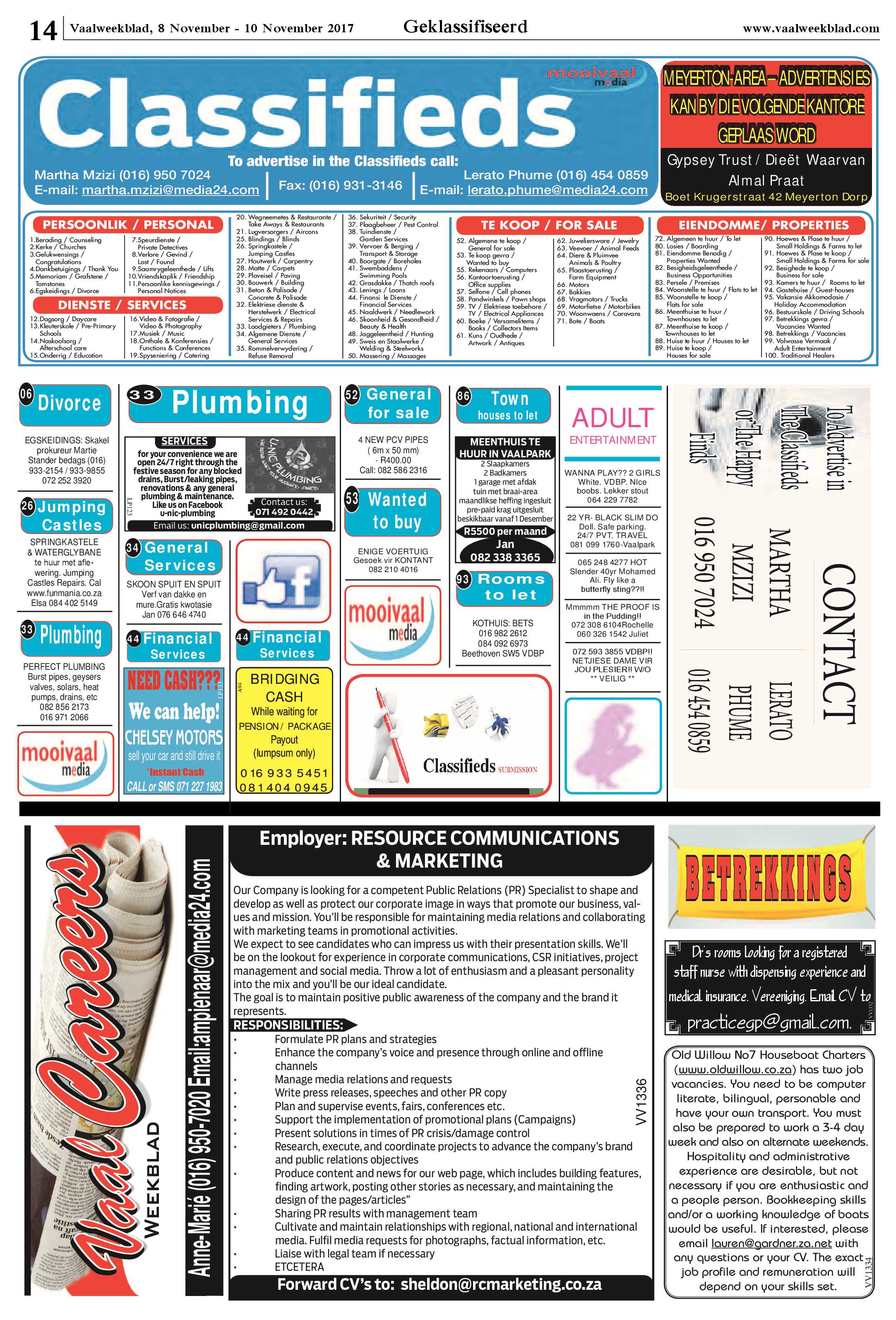 Vaalweekblad 8 – 10 November 2017 page 14