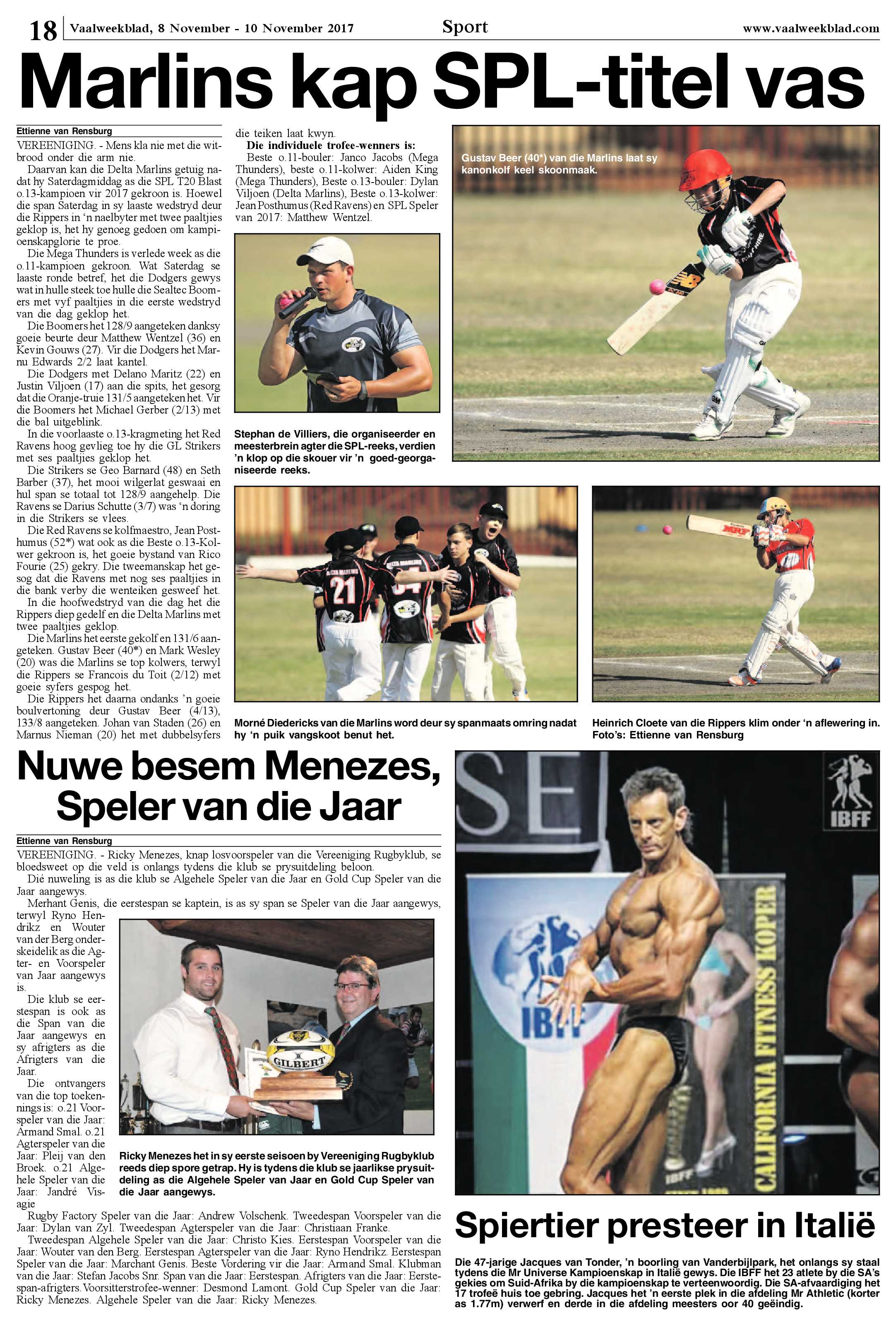 Vaalweekblad 8 – 10 November 2017 page 18