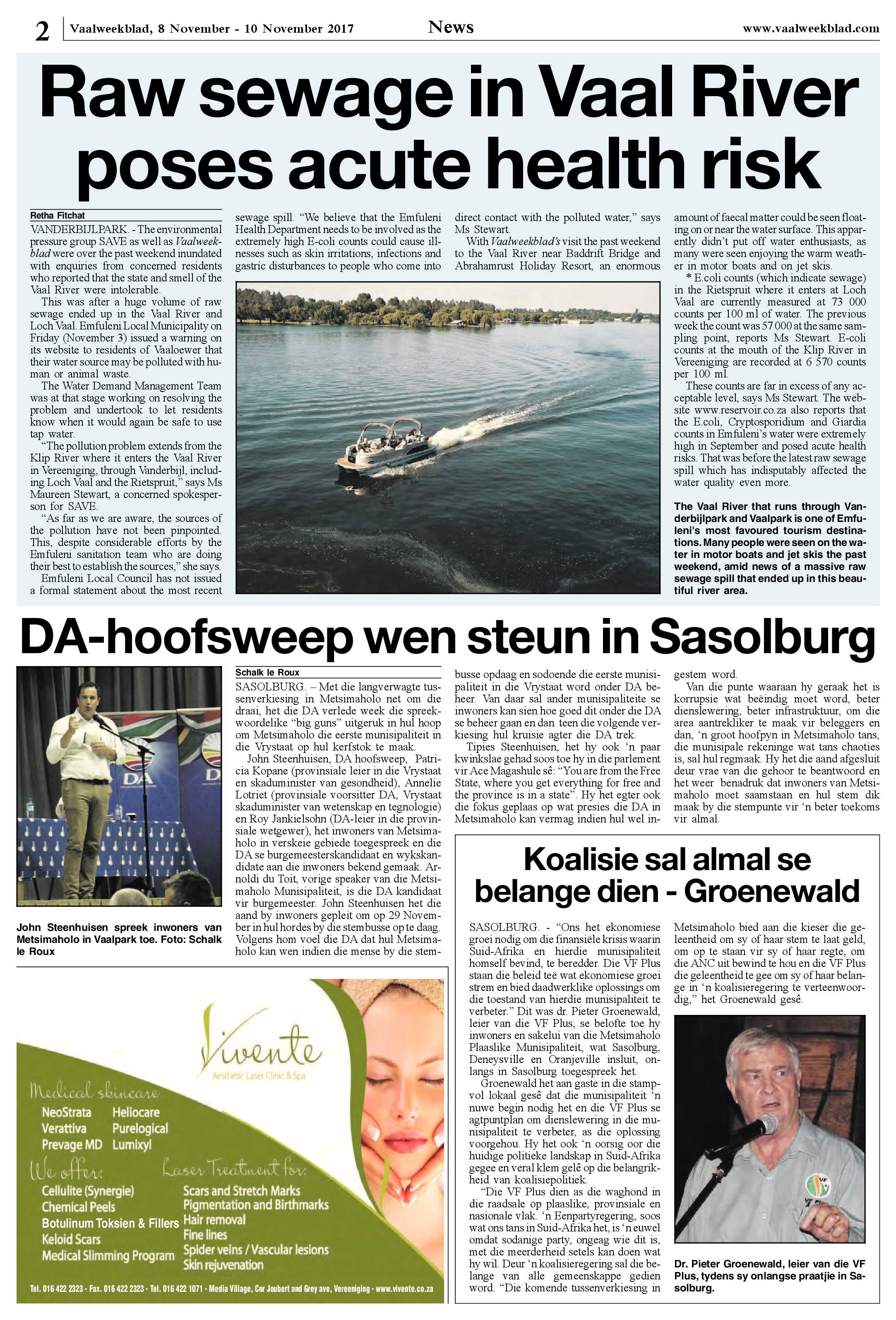 Vaalweekblad 8 – 10 November 2017 page 2