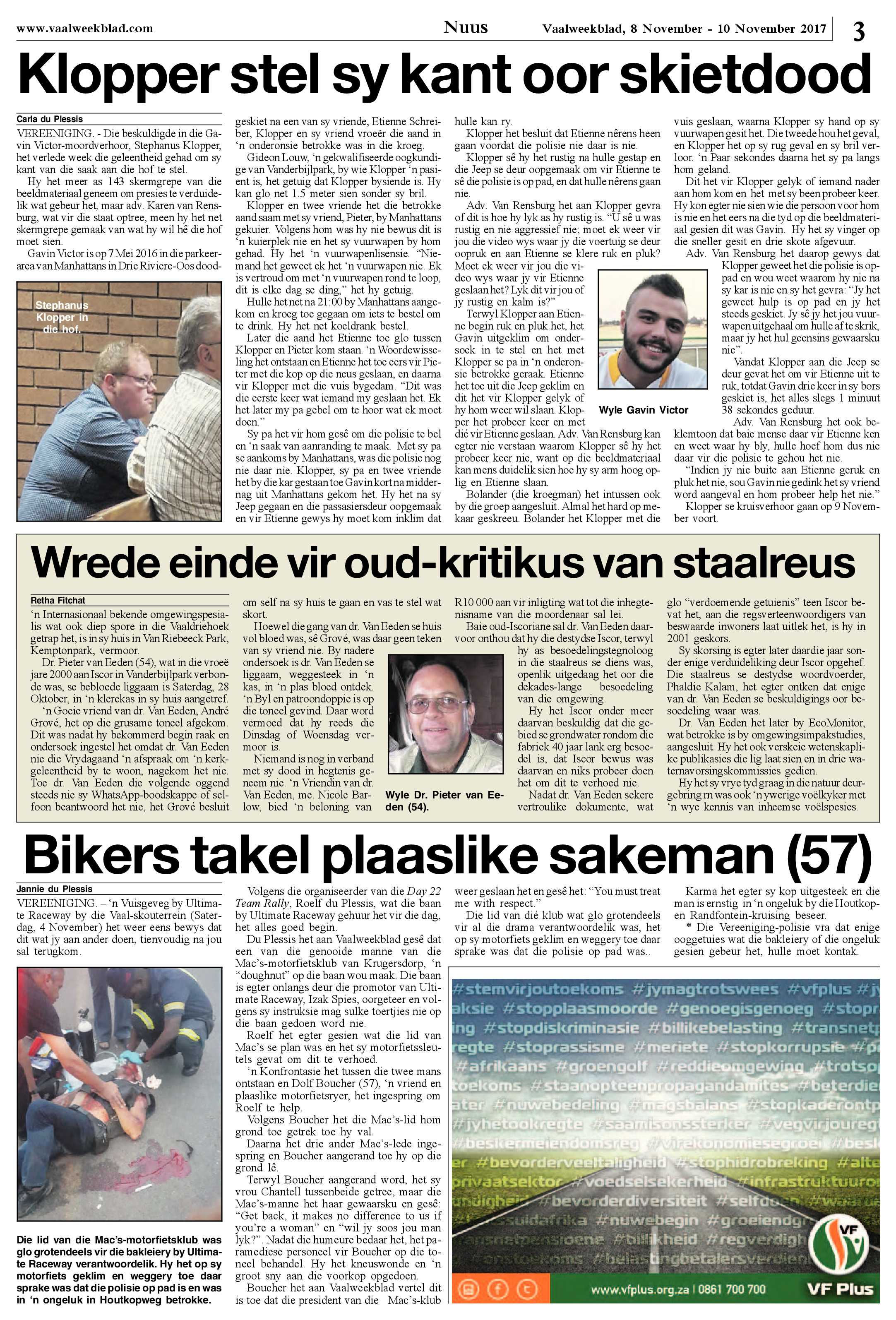 Vaalweekblad 8 – 10 November 2017 page 3