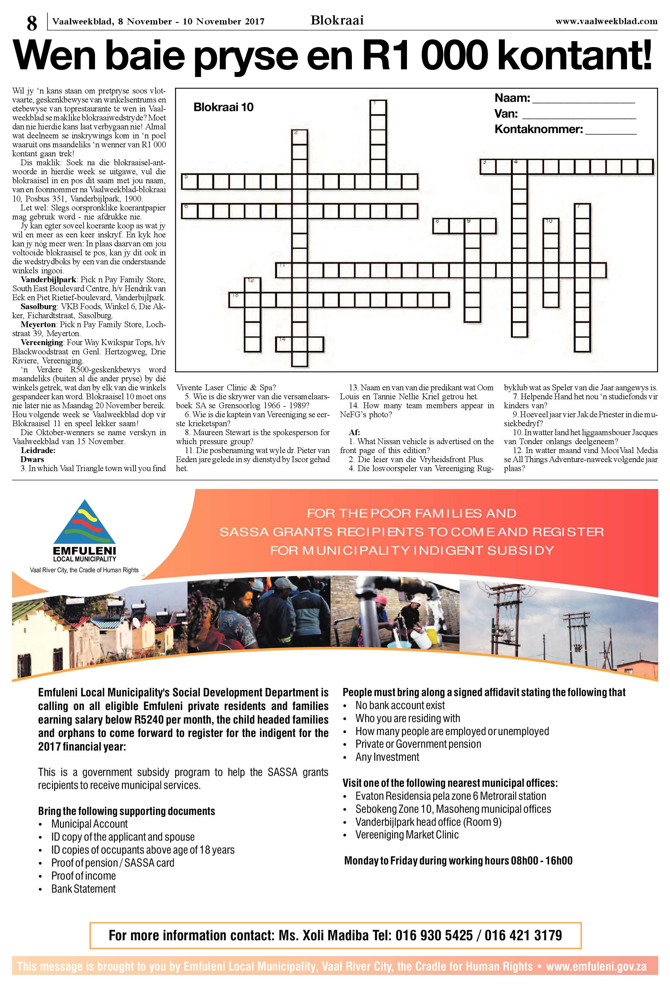 Vaalweekblad 8 – 10 November 2017 page 8