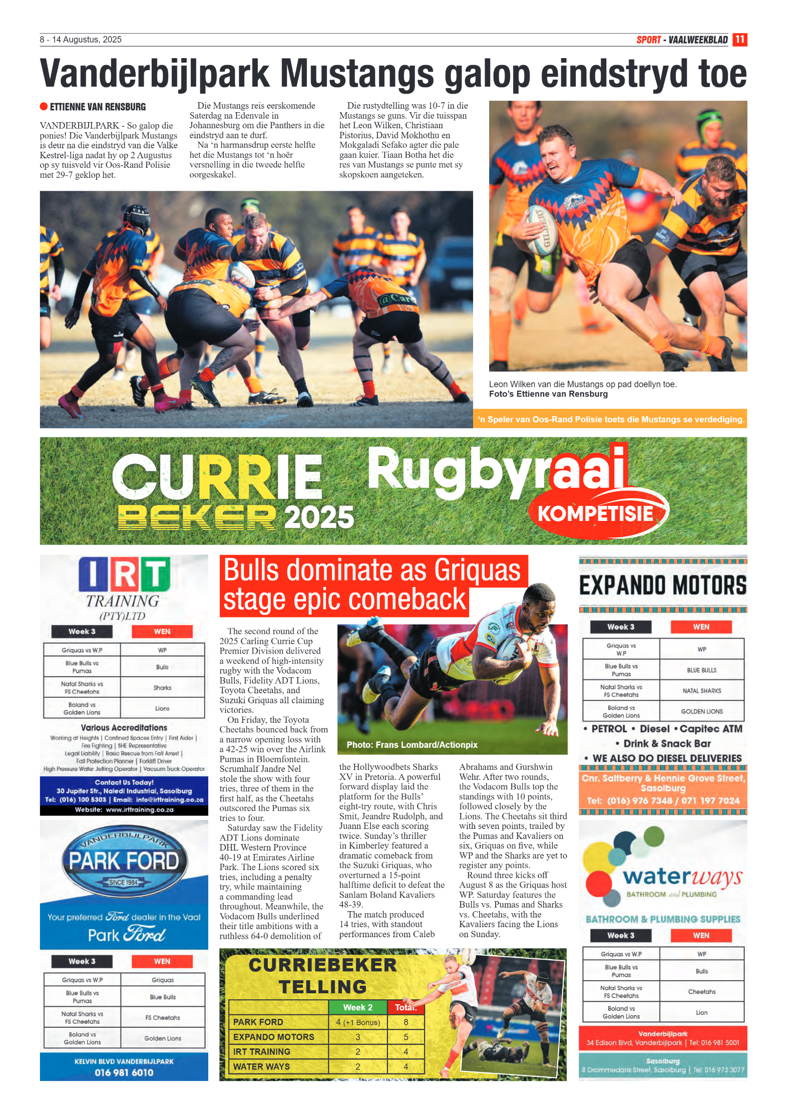 Vaalweekblad 8 – 14 Augustus, 2025 page 11