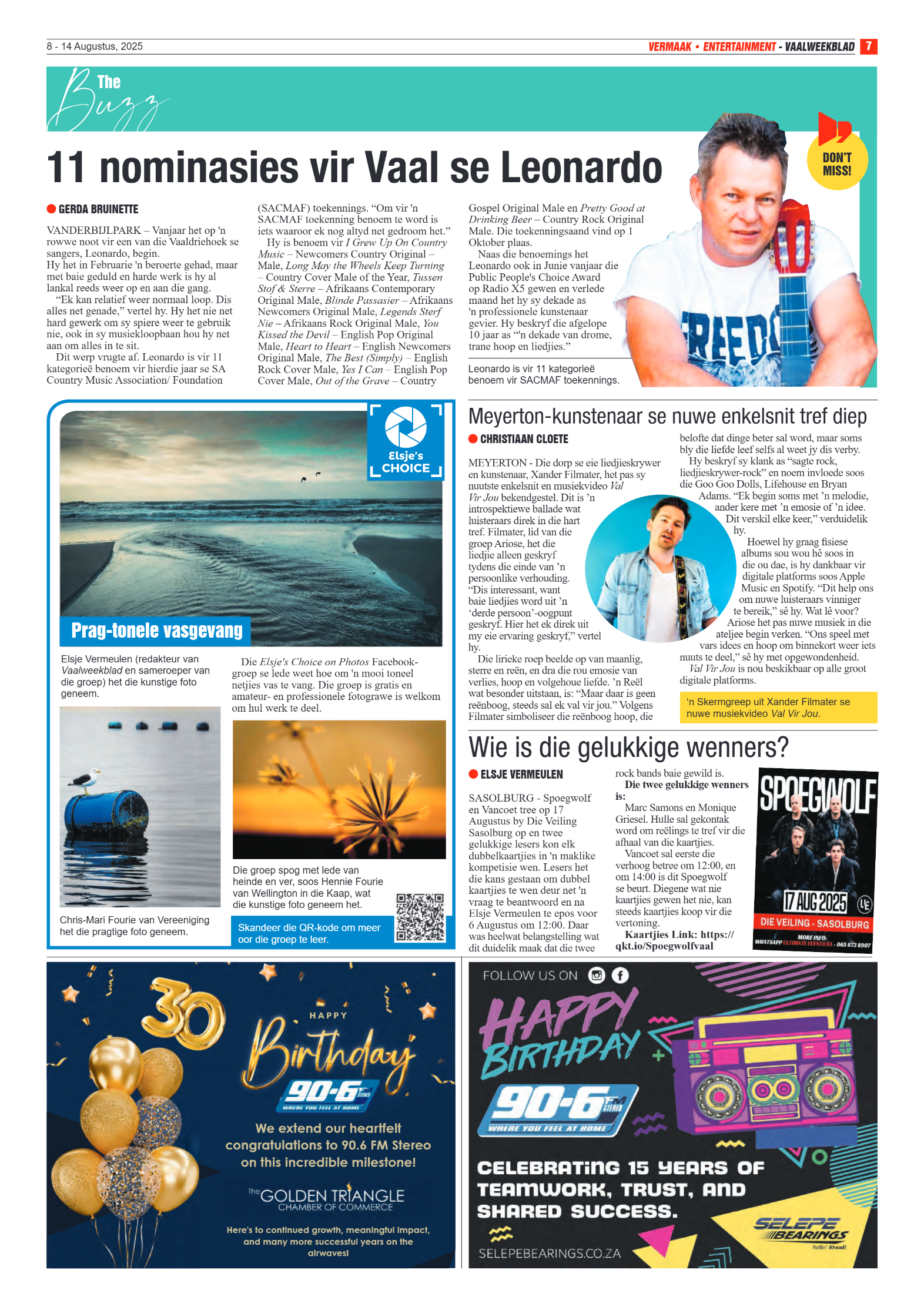 Vaalweekblad 8 – 14 Augustus, 2025 page 7