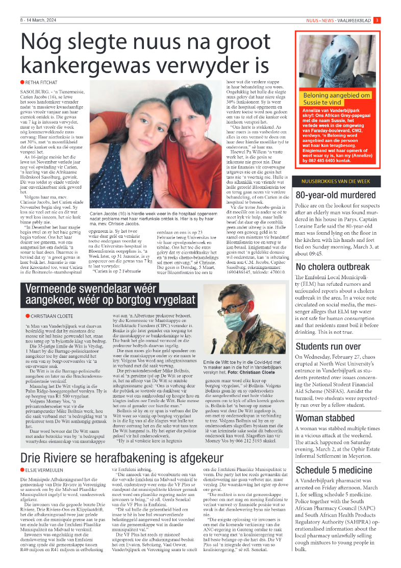 Vaalweekblad 8 – 14 March 2024 page 3