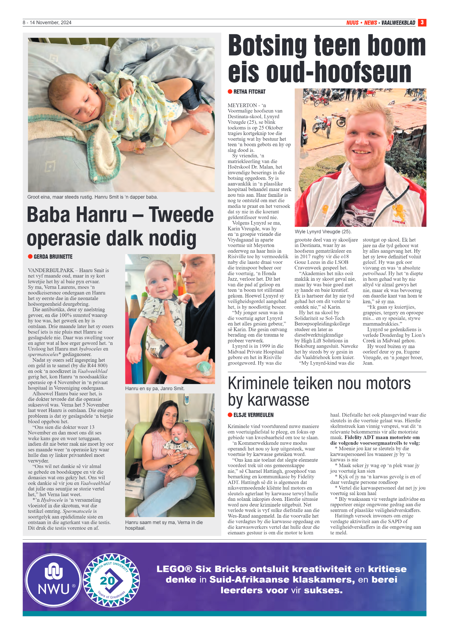 Vaalweekblad – 8 – 14 November, 2024 page 3