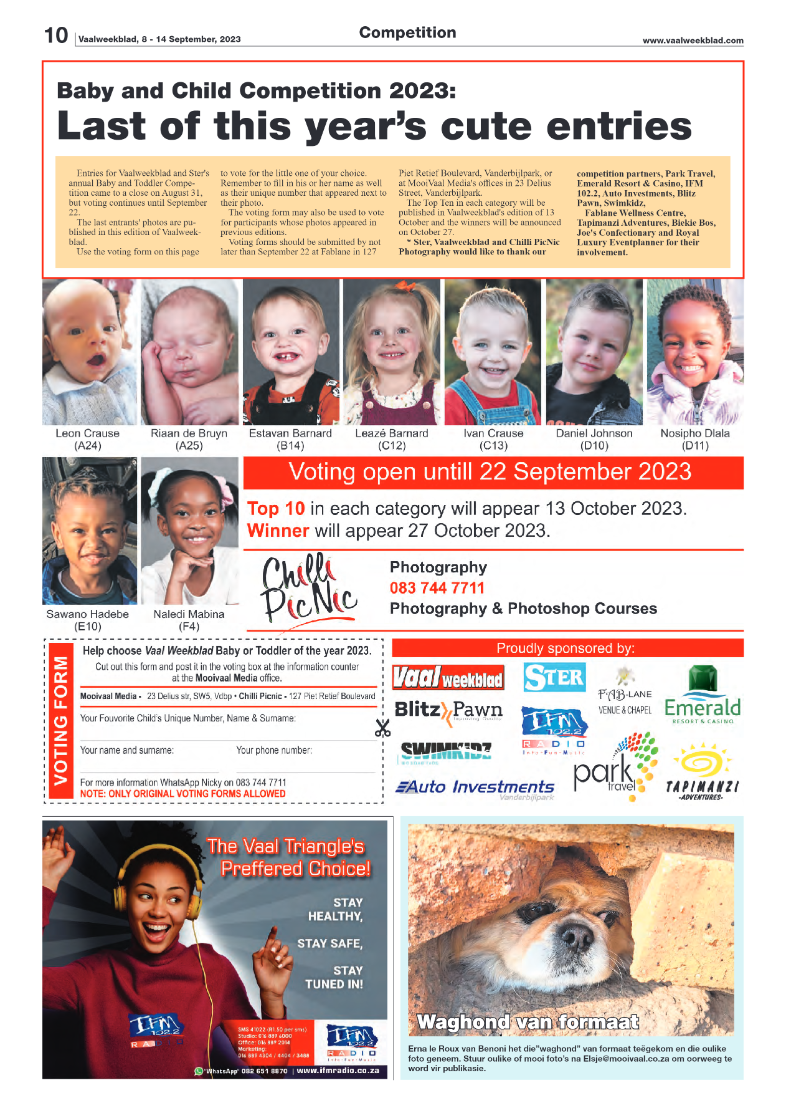 Vaalweekblad, 8 – 14 September, 2023 page 10