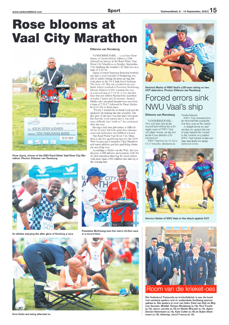 Vaalweekblad, 8 – 14 September, 2023 page 15