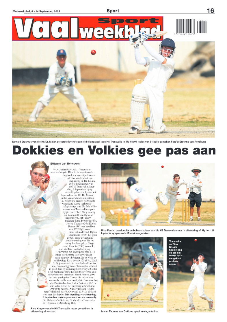 Vaalweekblad, 8 – 14 September, 2023 page 16