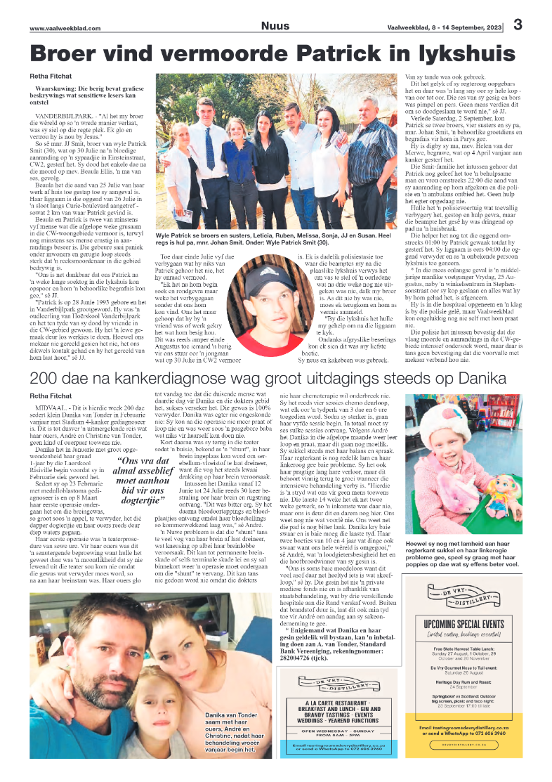 Vaalweekblad, 8 – 14 September, 2023 page 3