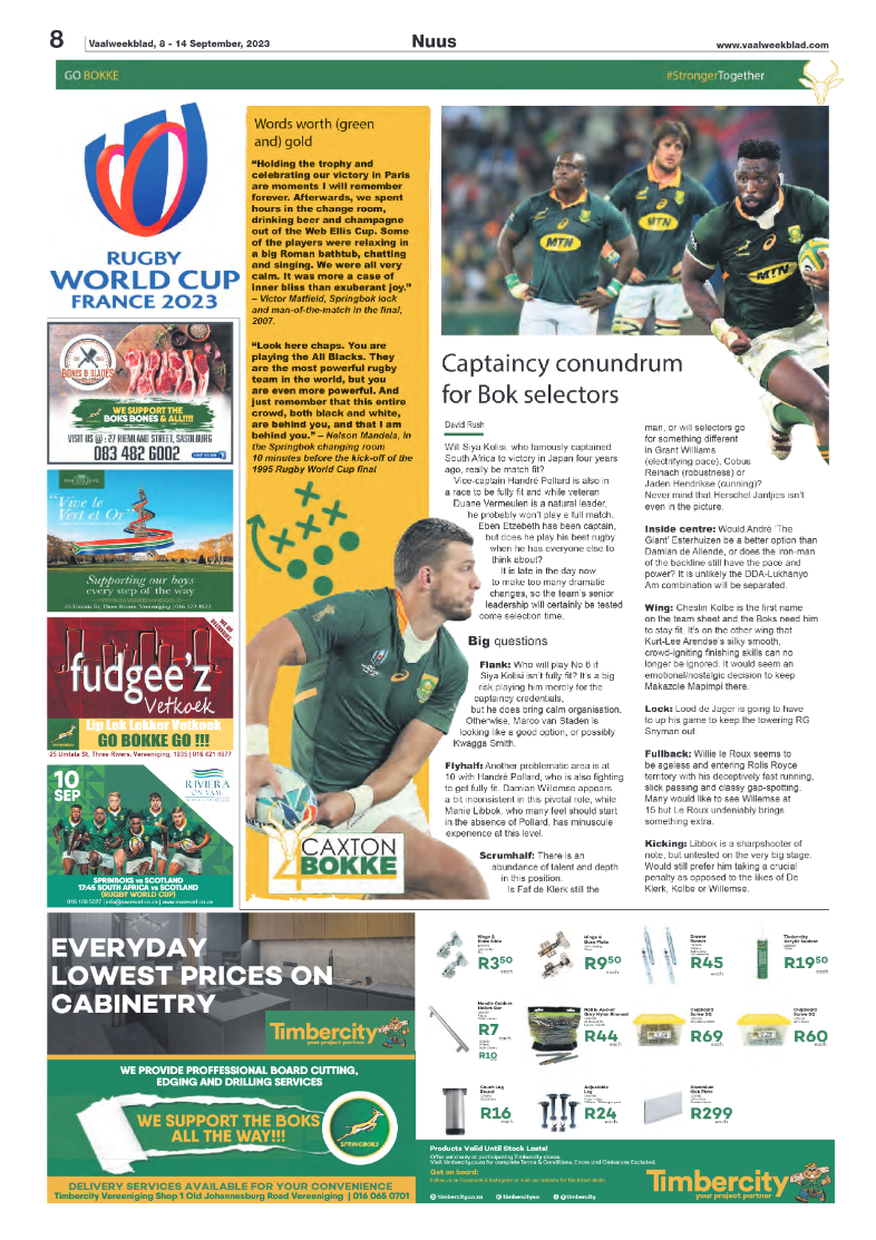 Vaalweekblad, 8 – 14 September, 2023 page 8