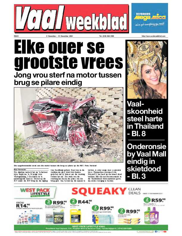 Vaalweekblad, 8 Desember – 10 Desember 2021 page 1