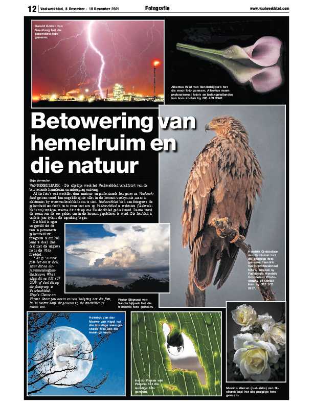 Vaalweekblad, 8 Desember – 10 Desember 2021 page 12