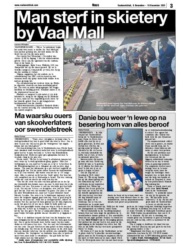 Vaalweekblad, 8 Desember – 10 Desember 2021 page 3
