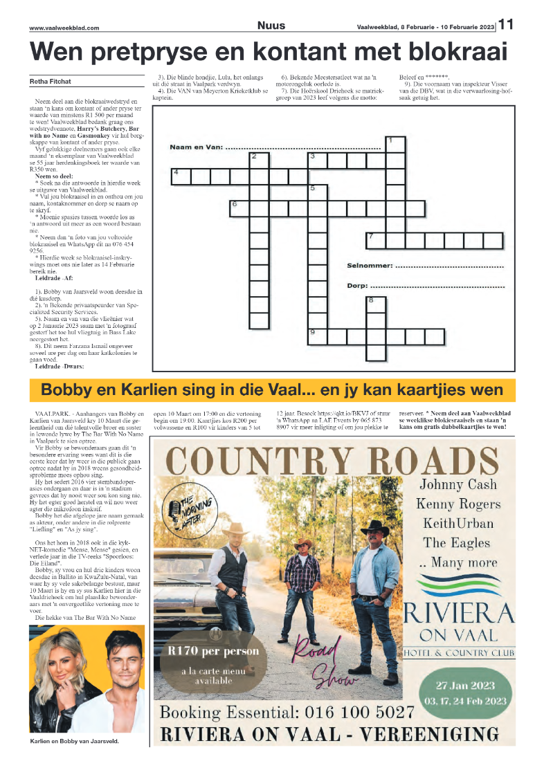 Vaalweekblad, 8 Februarie – 10 Februarie 2023 page 11
