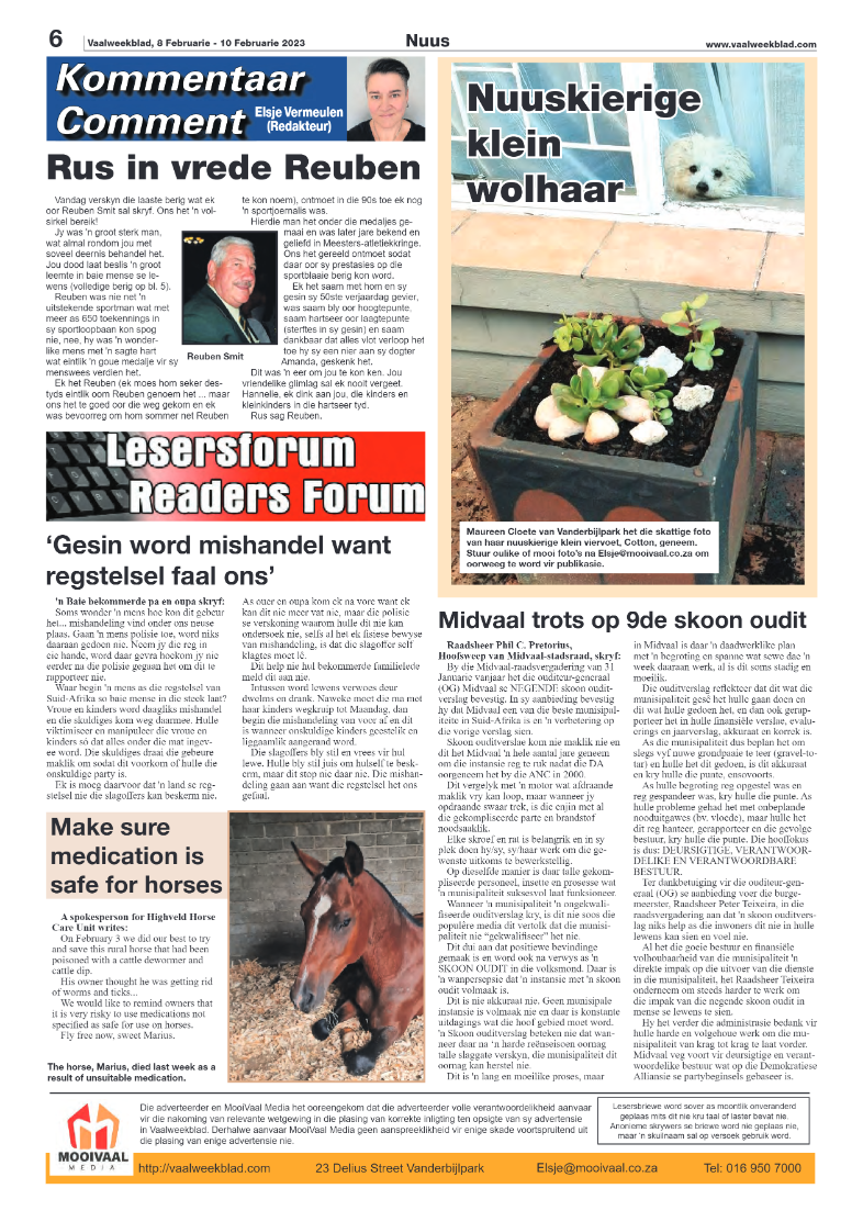 Vaalweekblad, 8 Februarie – 10 Februarie 2023 page 6