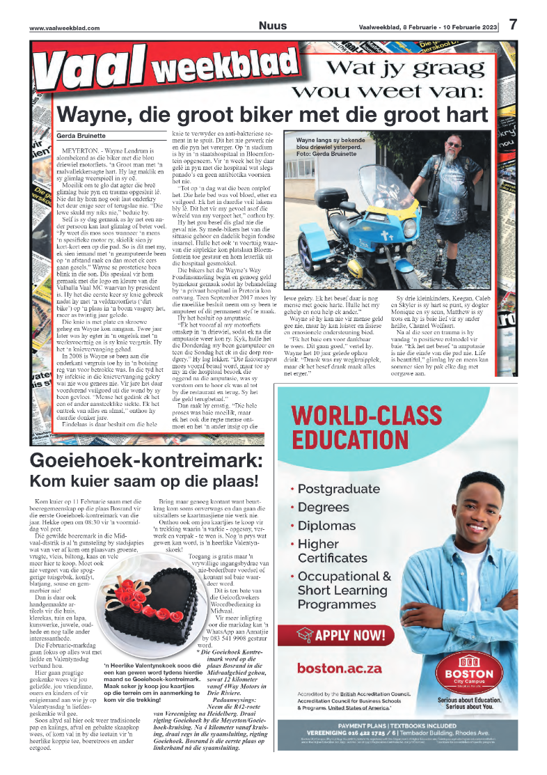 Vaalweekblad, 8 Februarie – 10 Februarie 2023 page 7