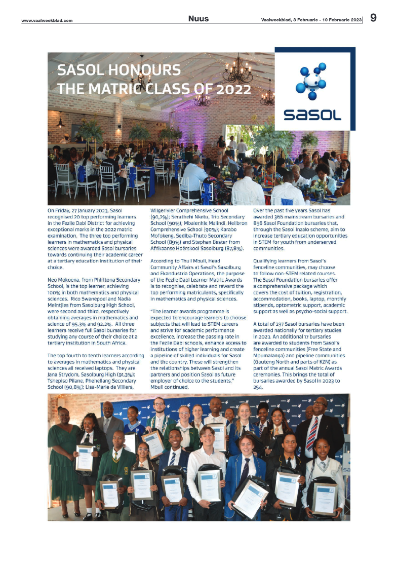 Vaalweekblad, 8 Februarie – 10 Februarie 2023 page 9