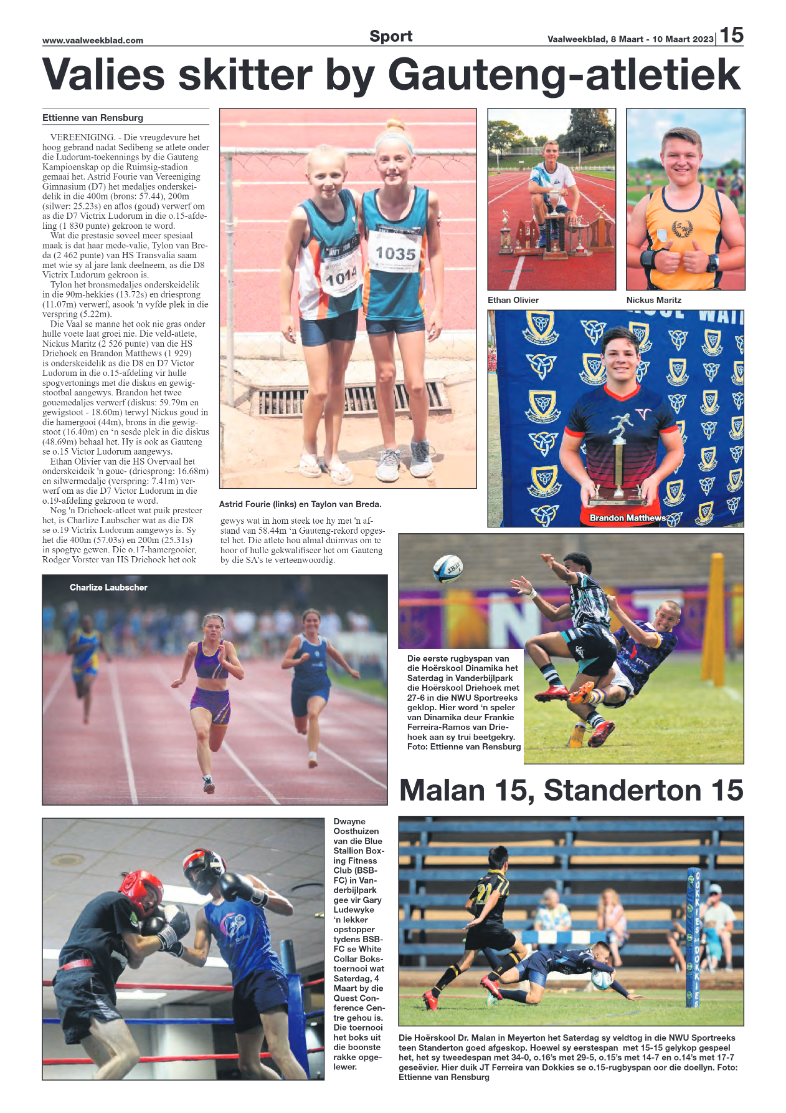 Vaalweekblad, 8 Maart – 10 Maart 2023 page 15