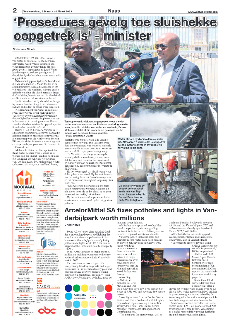 Vaalweekblad, 8 Maart – 10 Maart 2023 page 2