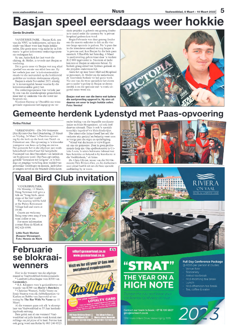 Vaalweekblad, 8 Maart – 10 Maart 2023 page 5
