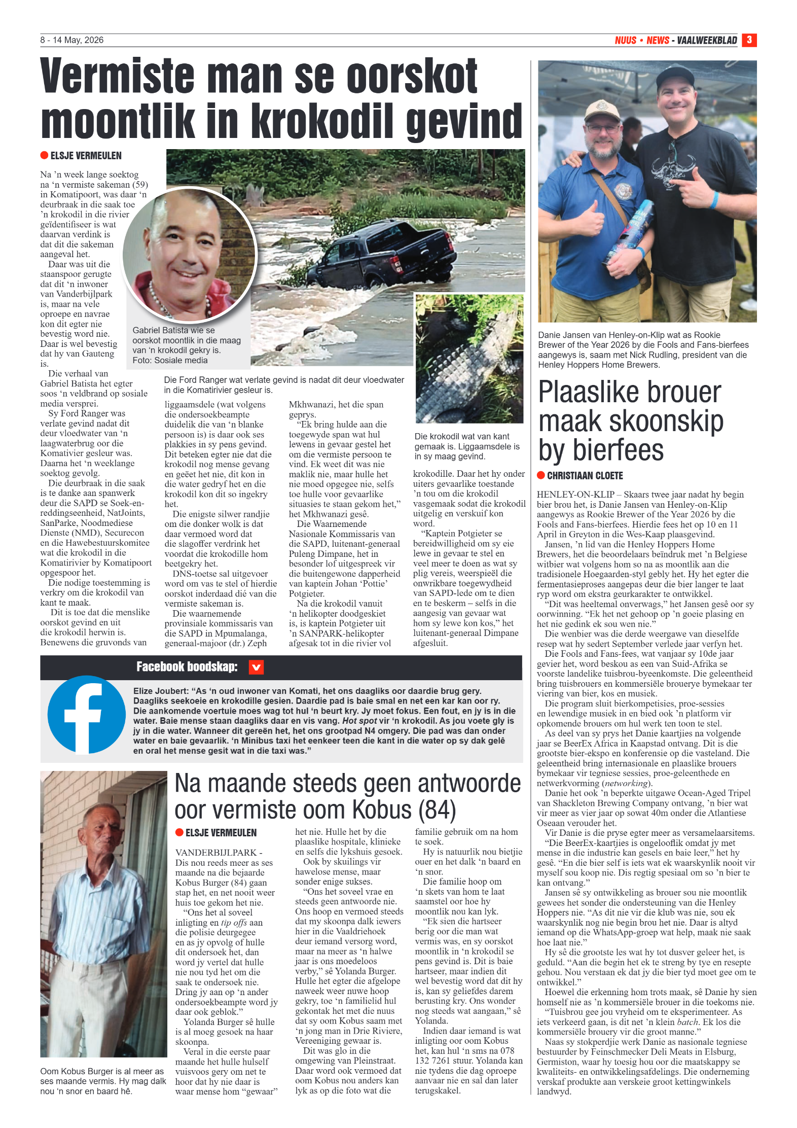 Vaalweekblad – 8 Mei 2026 page 3