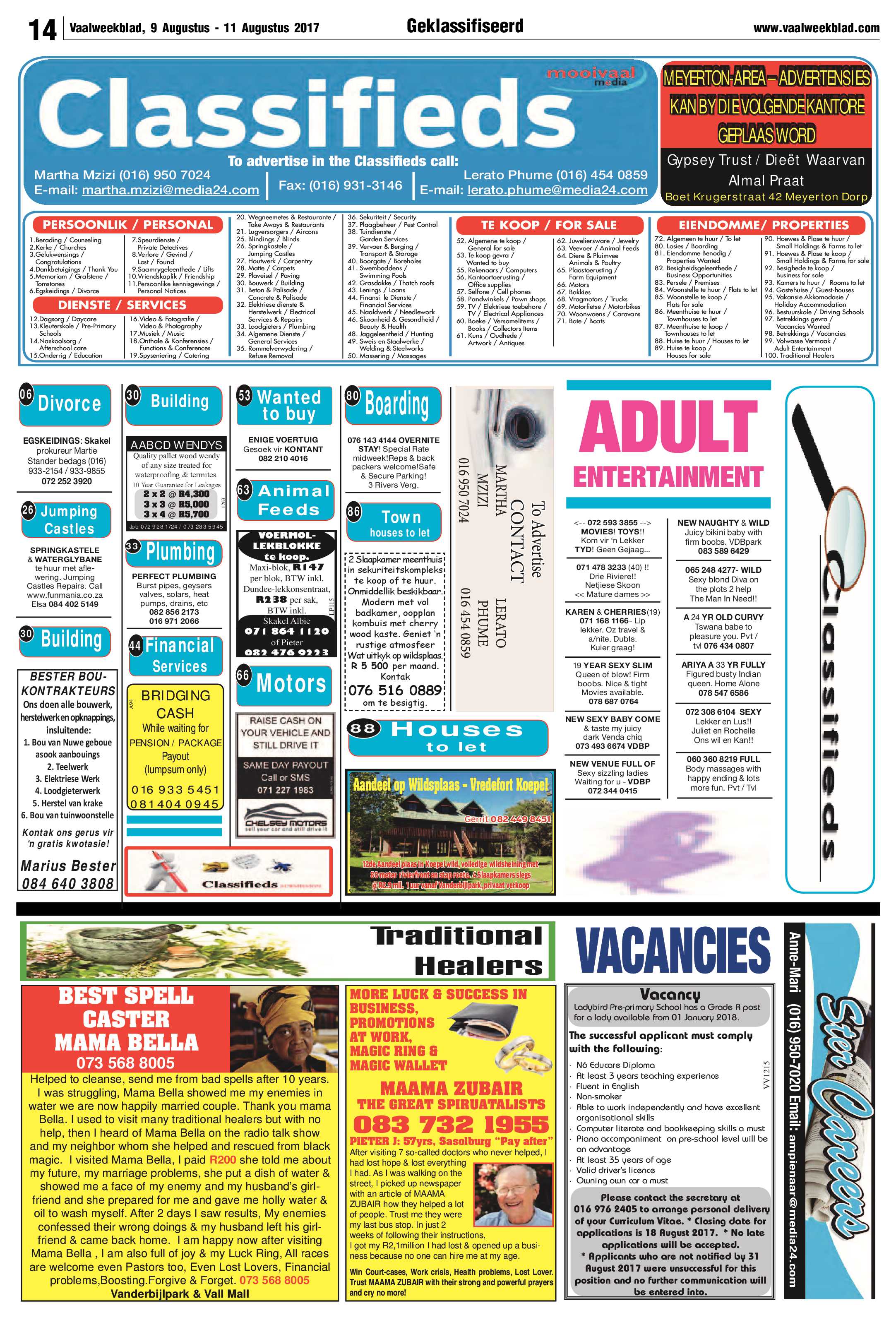 Vaalweekblad 9 – 11 Augustus 2017 page 14