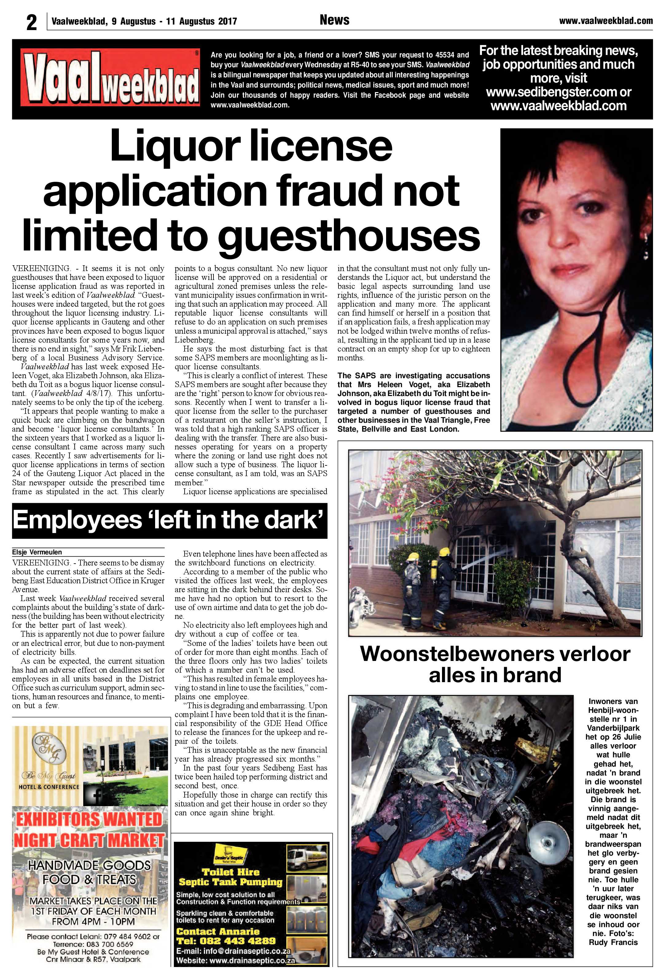 Vaalweekblad 9 – 11 Augustus 2017 page 2